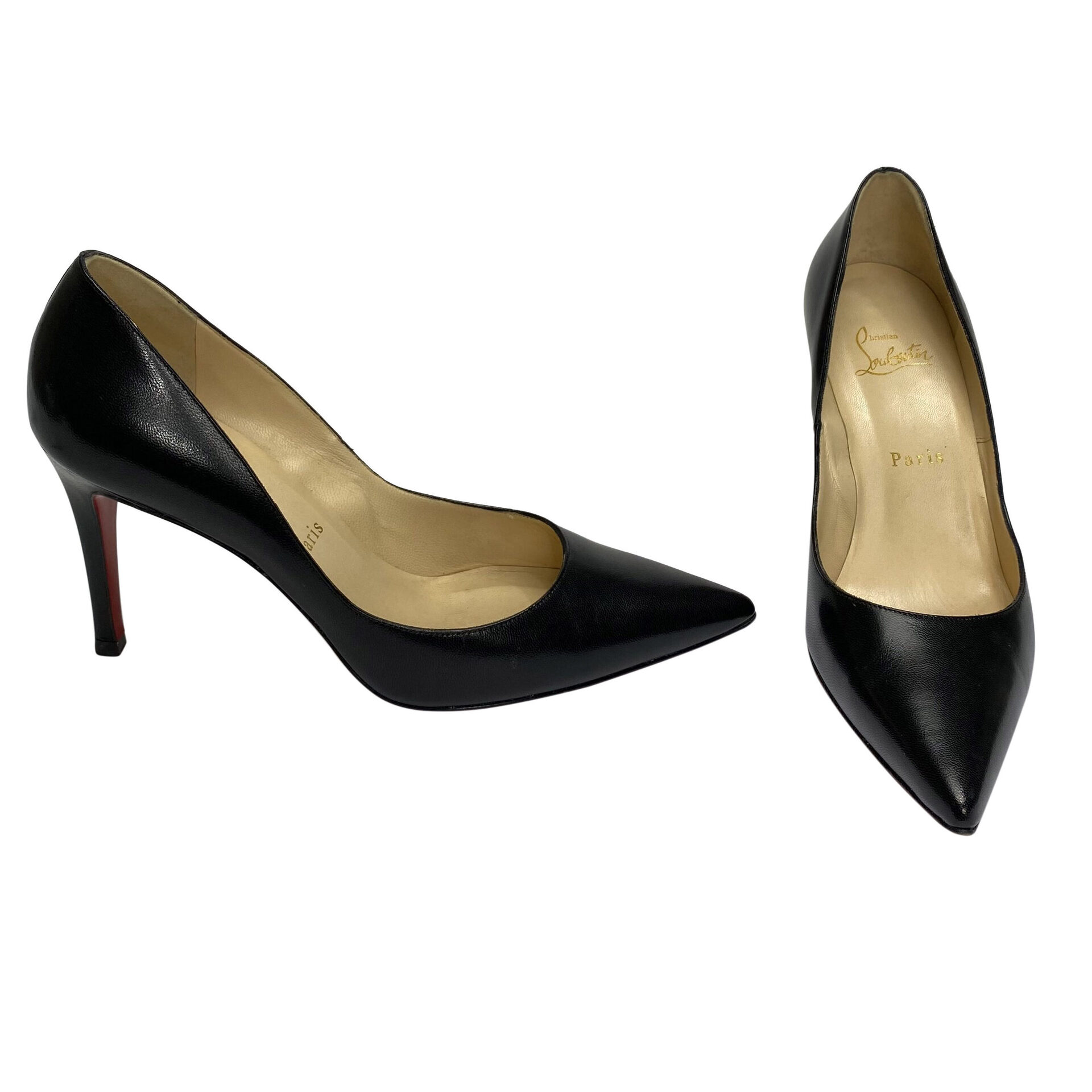 Scarpin Christian Louboutin Couro Preto