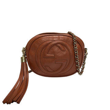 Bolsa Gucci Soho Mini Chain Laranja