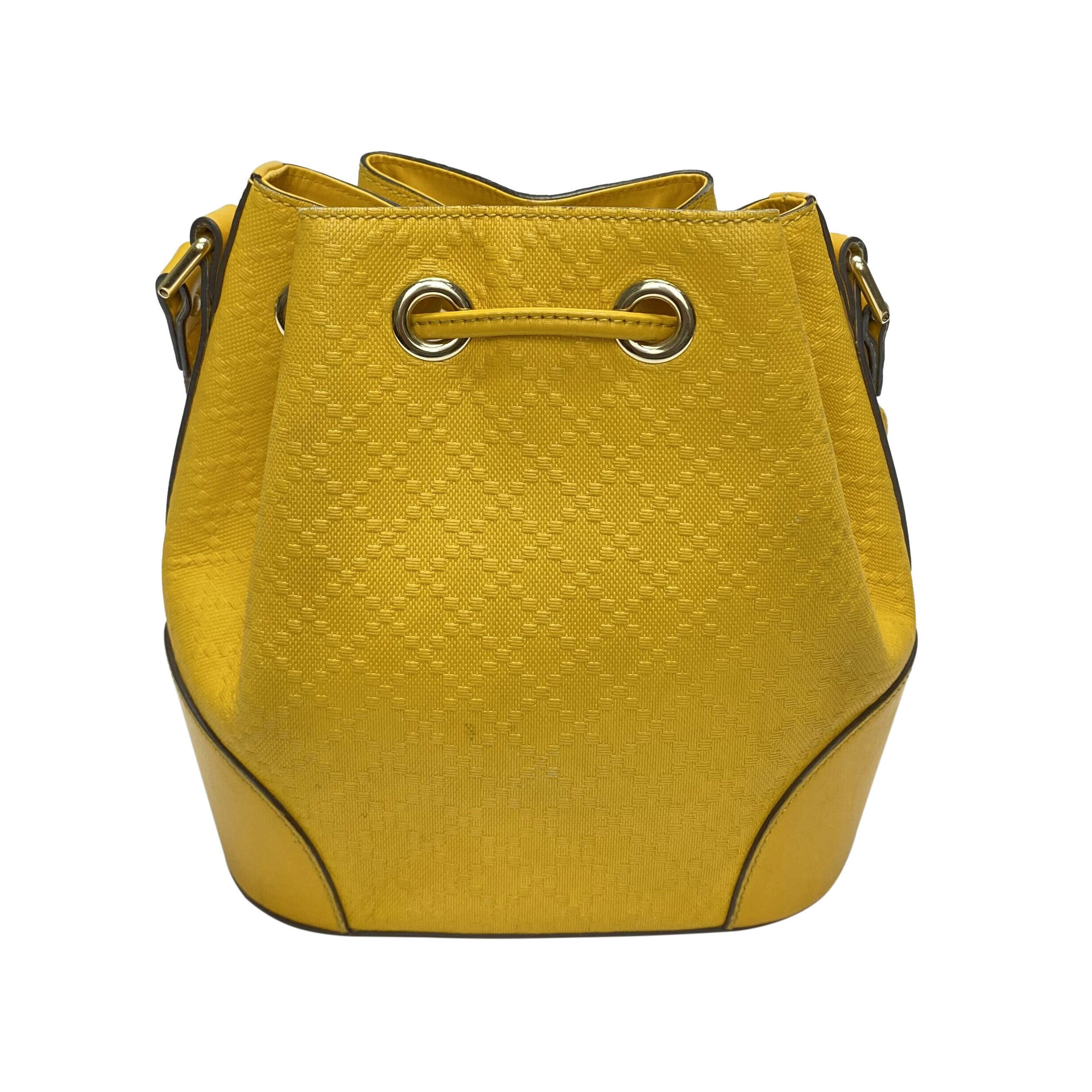 Bolsa Gucci Bucket Diamante Amarela