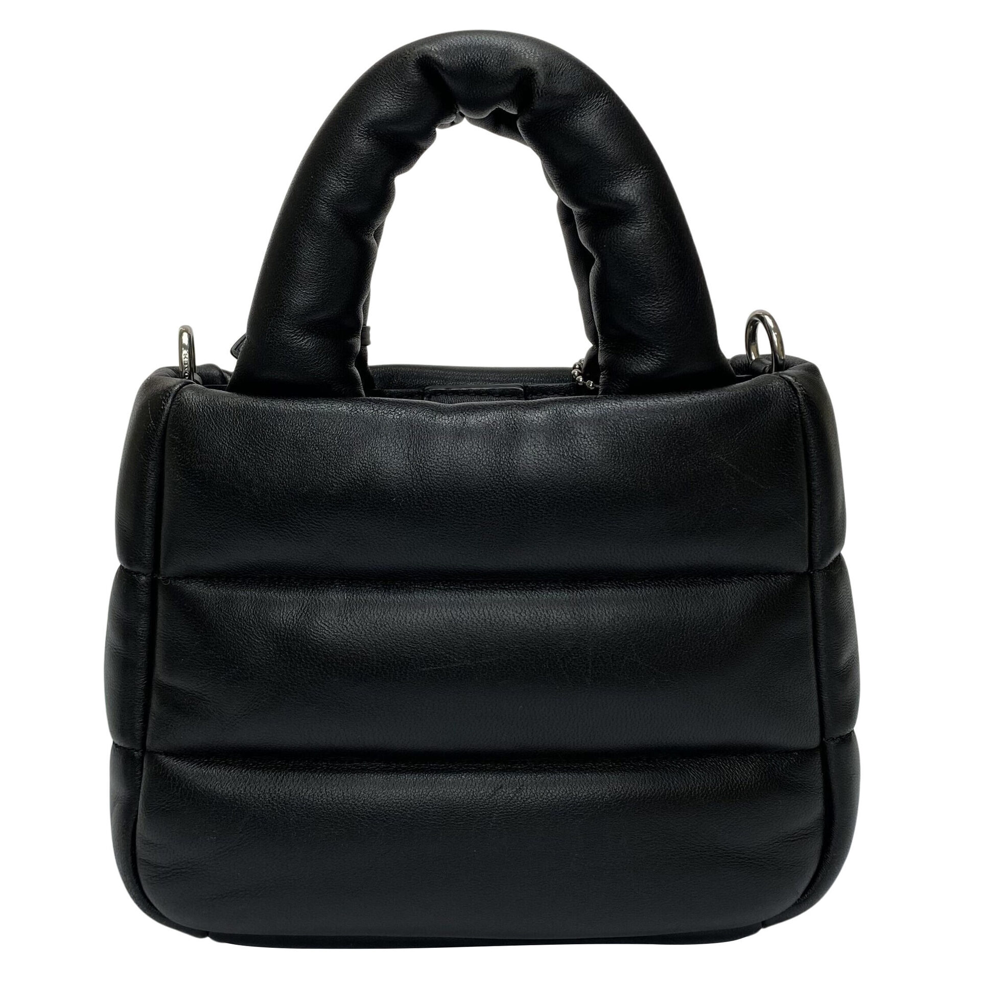 Bolsa Coach Mini Pillow Preta