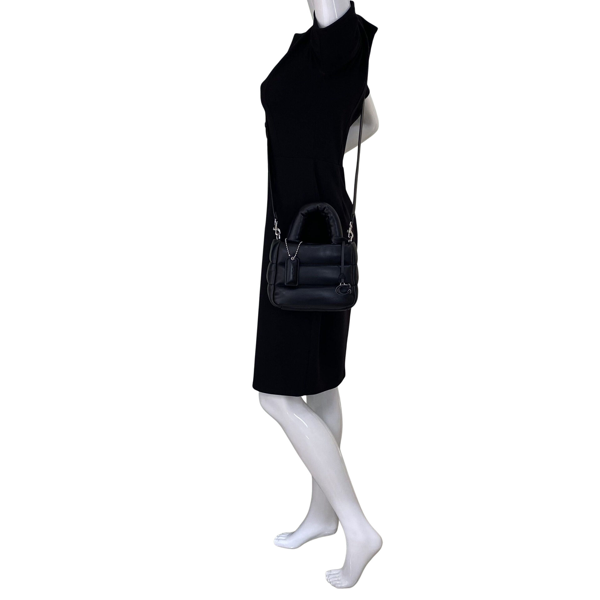 Bolsa Coach Mini Pillow Preta