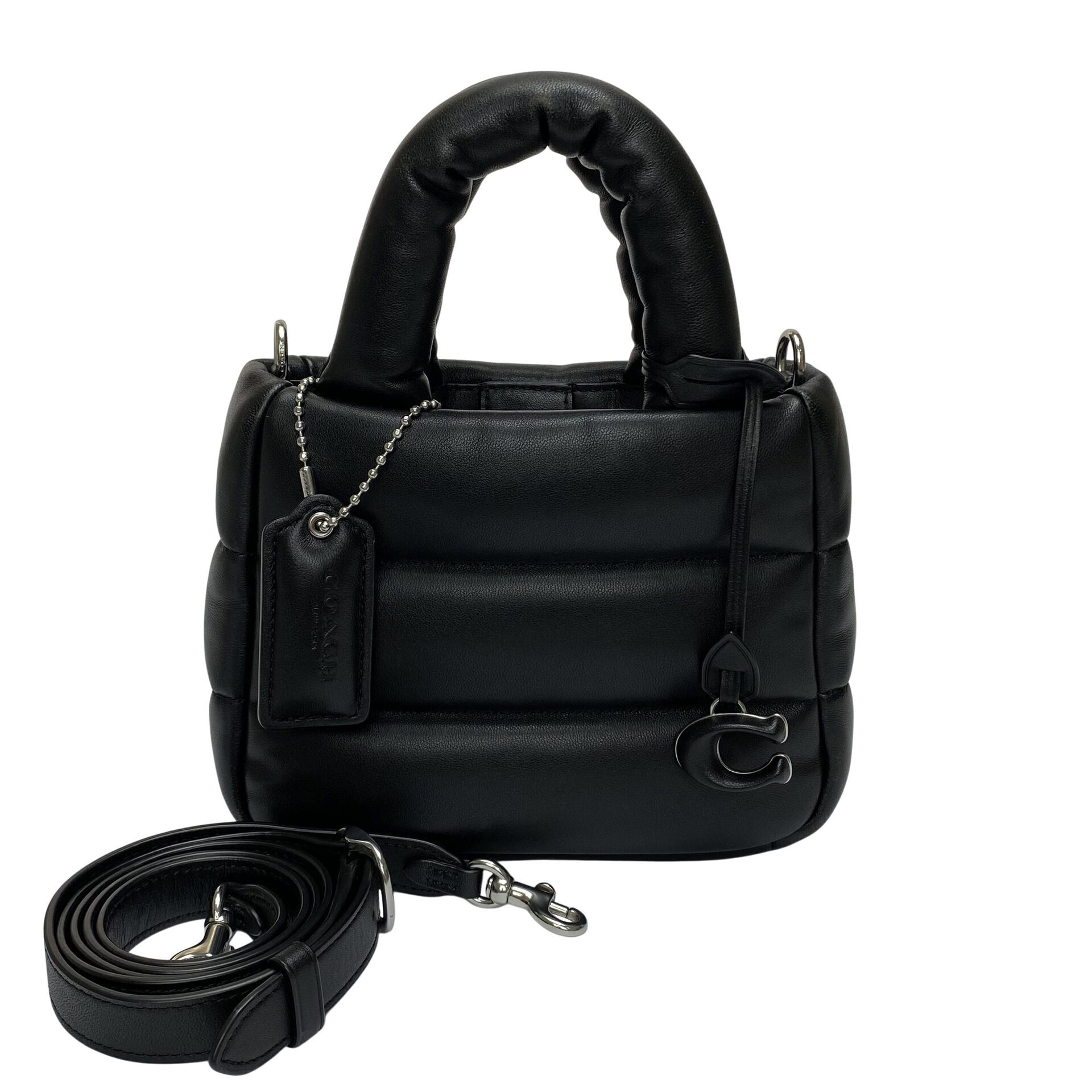 Bolsa Coach Mini Pillow Preta