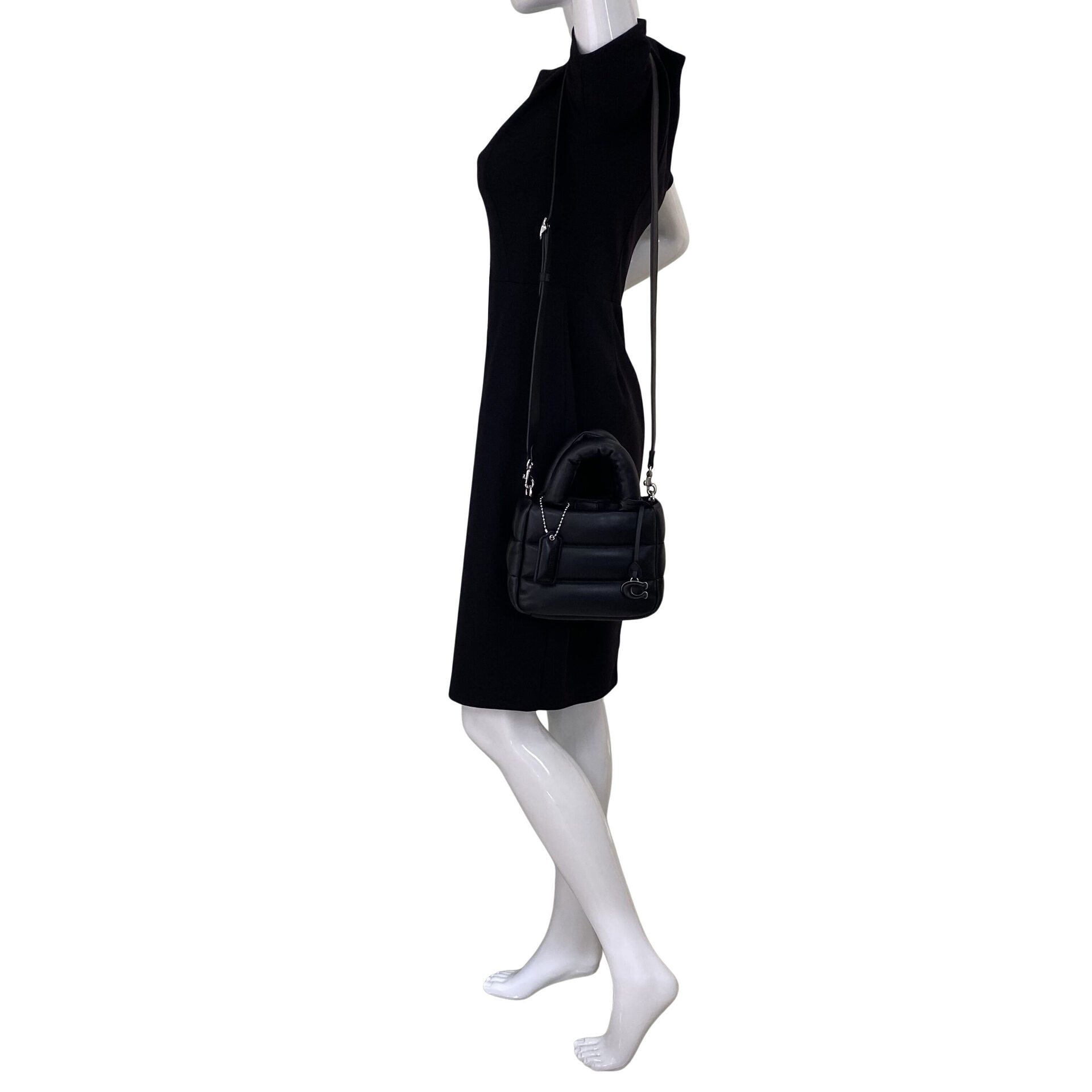 Bolsa Coach Mini Pillow Preta