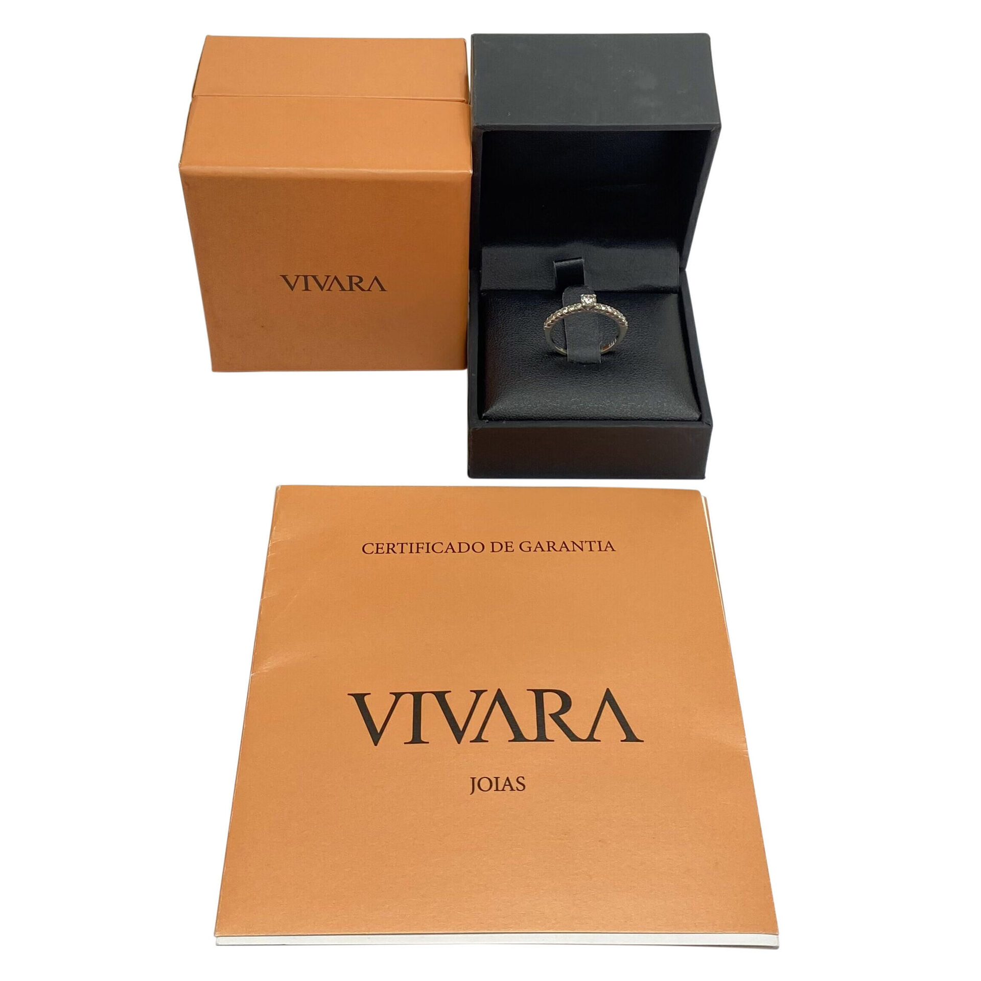 Anel Vivara Solitário - 0.350 ct.