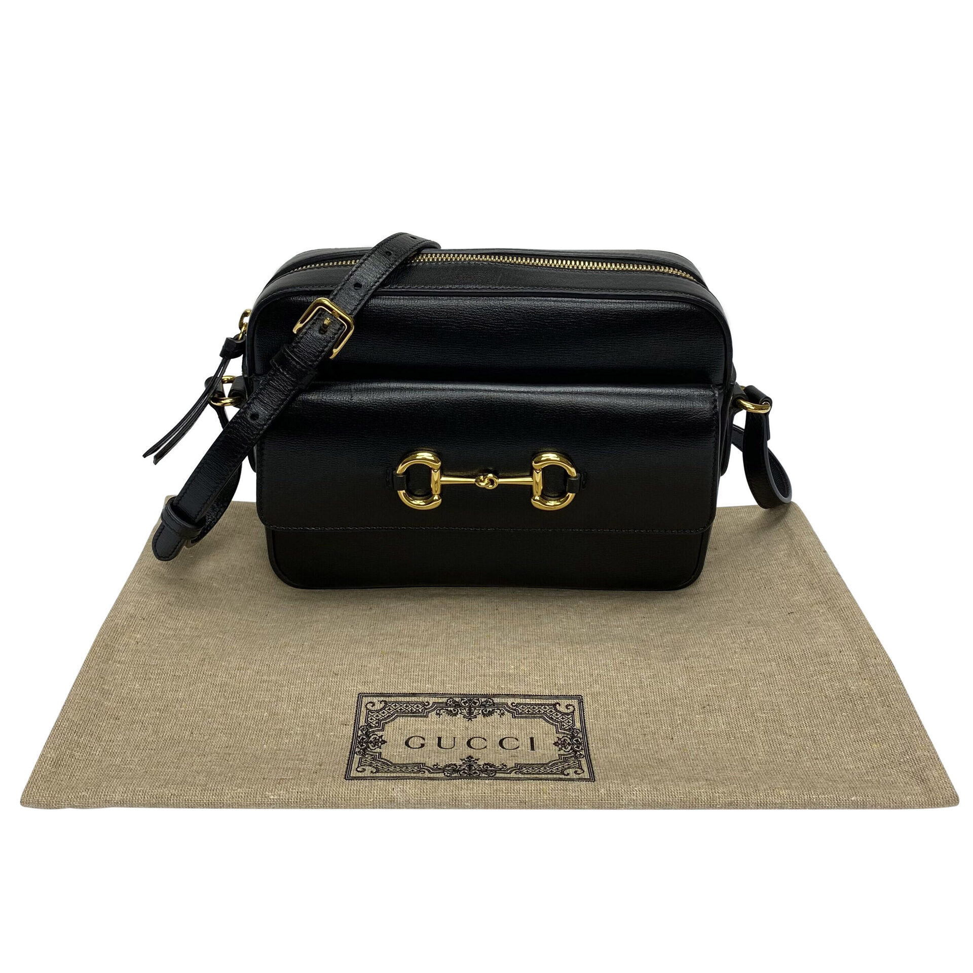 Bolsa Gucci Horsebit Preta