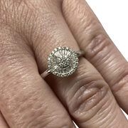 Anel Vivara Ouro Branco com Diamantes