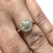 Anel Vivara Ouro Branco com Diamantes