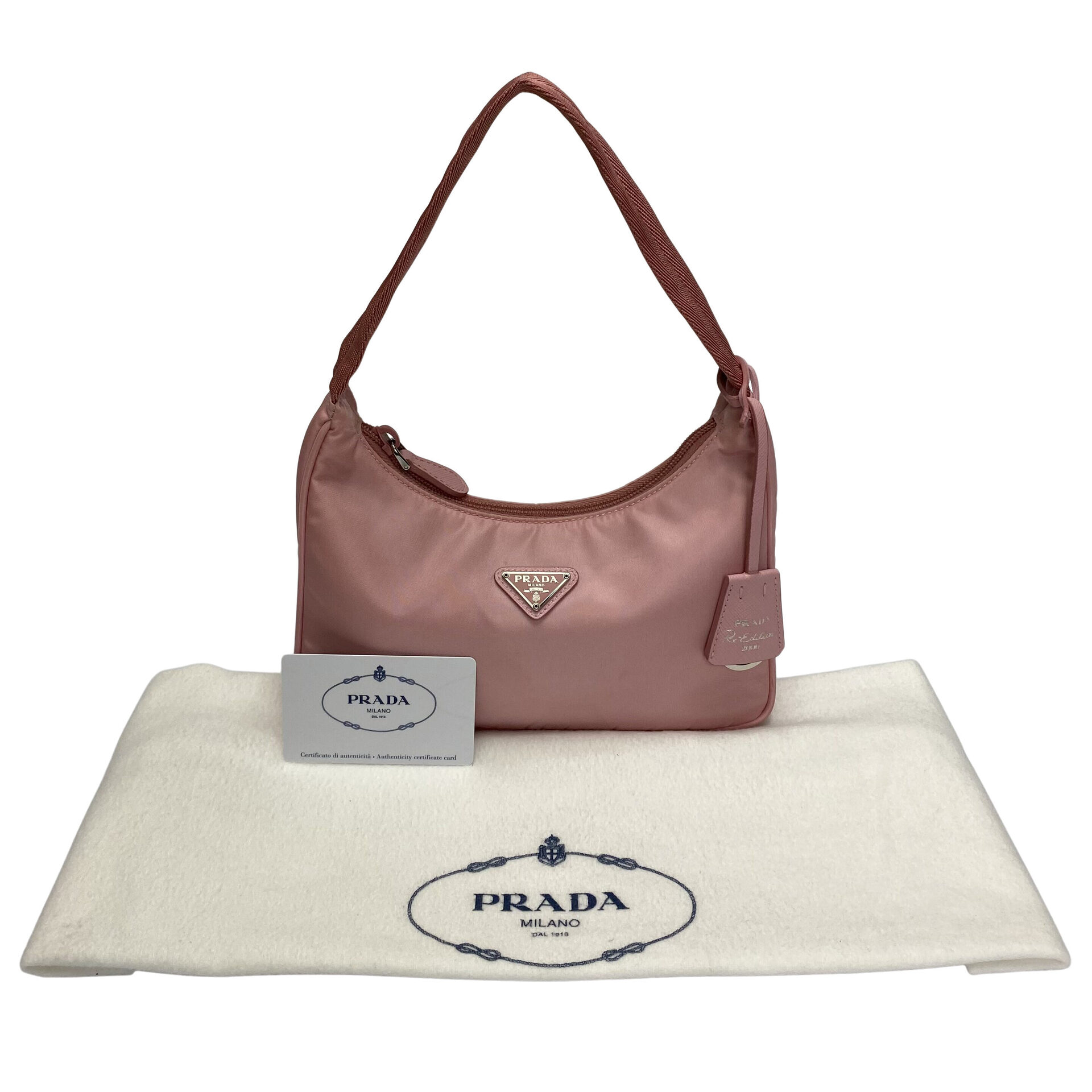 Bolsa Prada Re-Edition Rosa