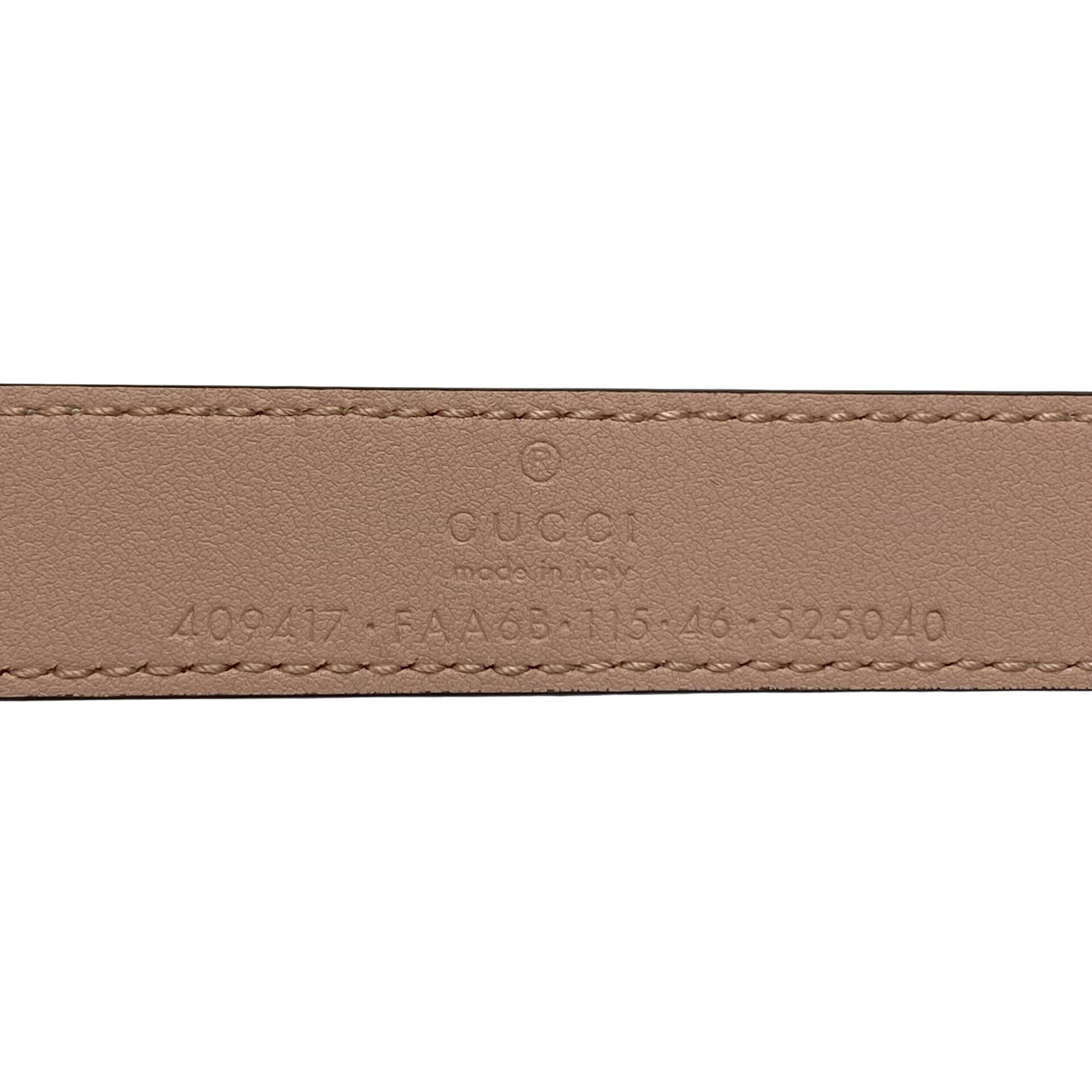 Cinto Gucci GG Monograma e Rosa