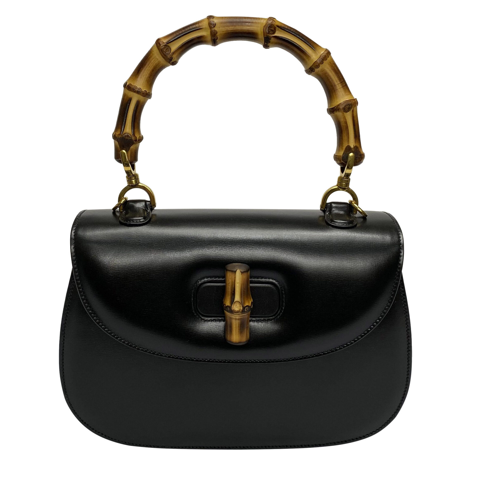 Bolsa Gucci Bamboo 1947 Preta