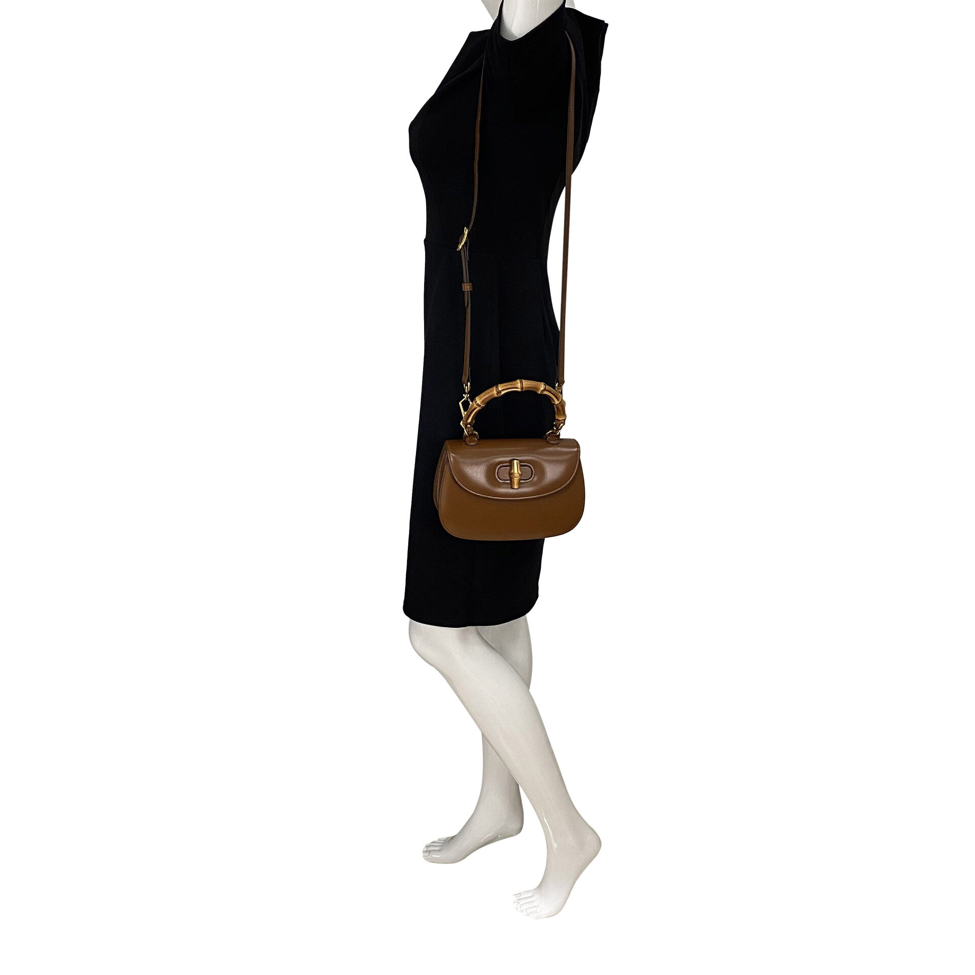 Bolsa Gucci Bamboo 1947 Marrom