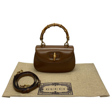 Bolsa Gucci Bamboo 1947 Marrom