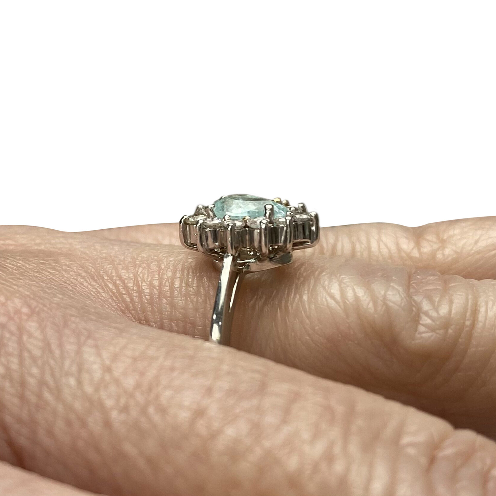 Anel Gota Turmalina Paraíba - 0.57 ct