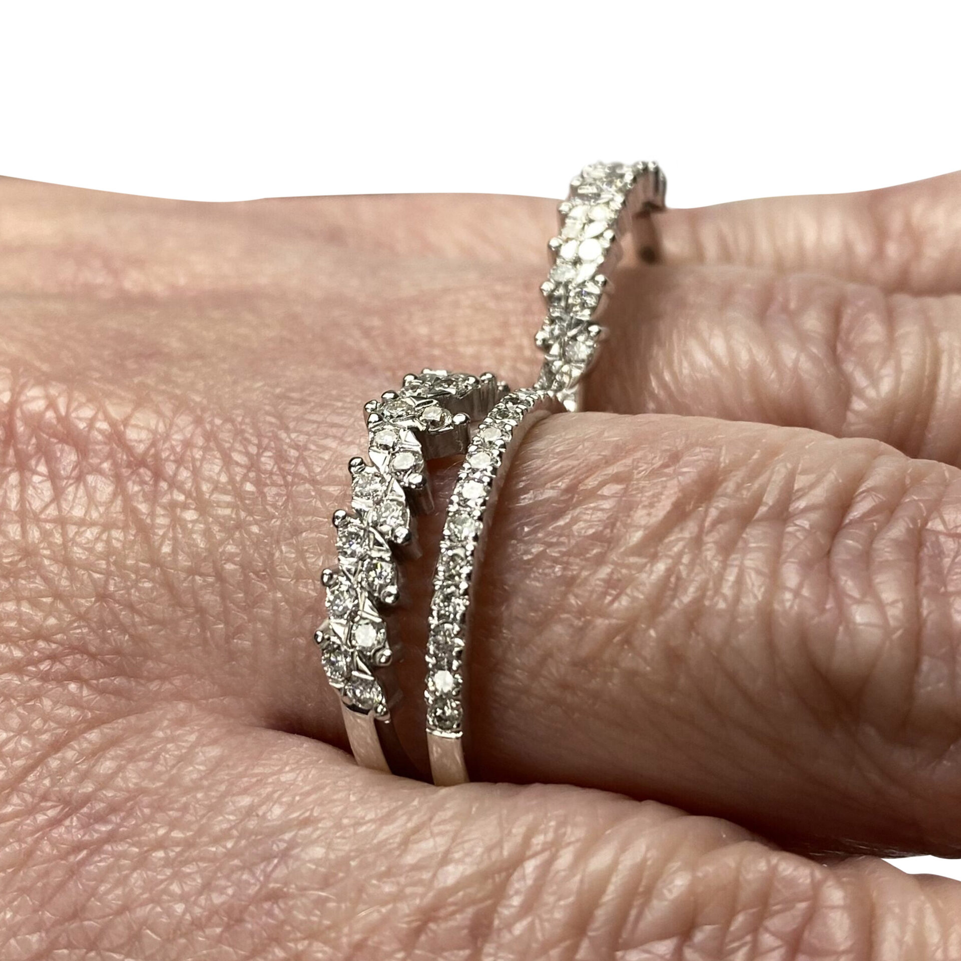 Anel Duplo Diamantes - 0.92 ct.