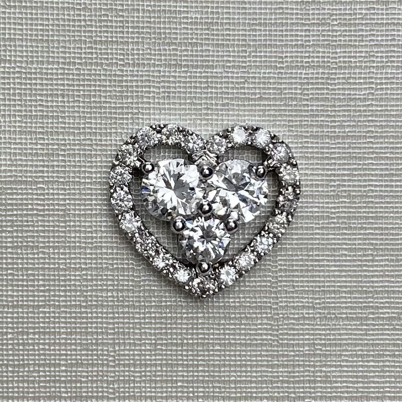 Par de Brincos Coração Diamantes - 1.58 ct.