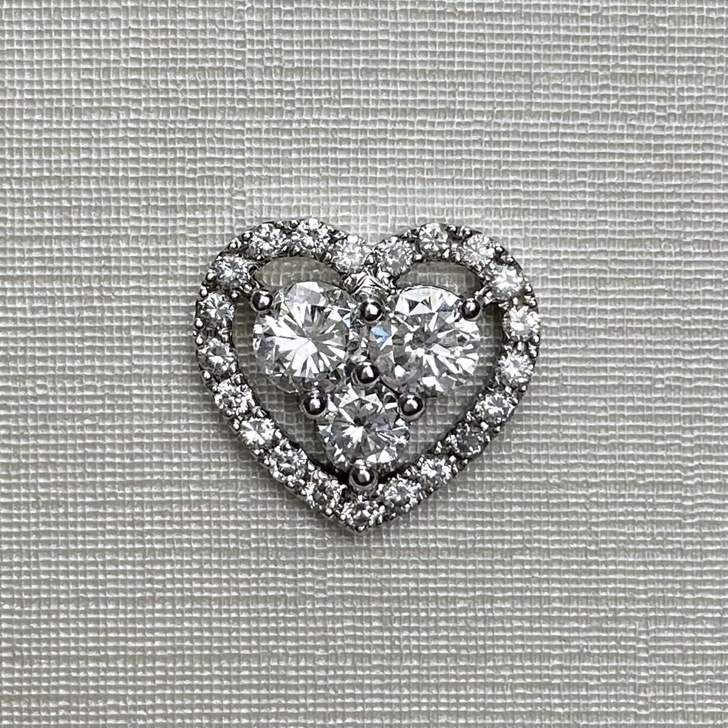 Par de Brincos Coração Diamantes - 1.58 ct.