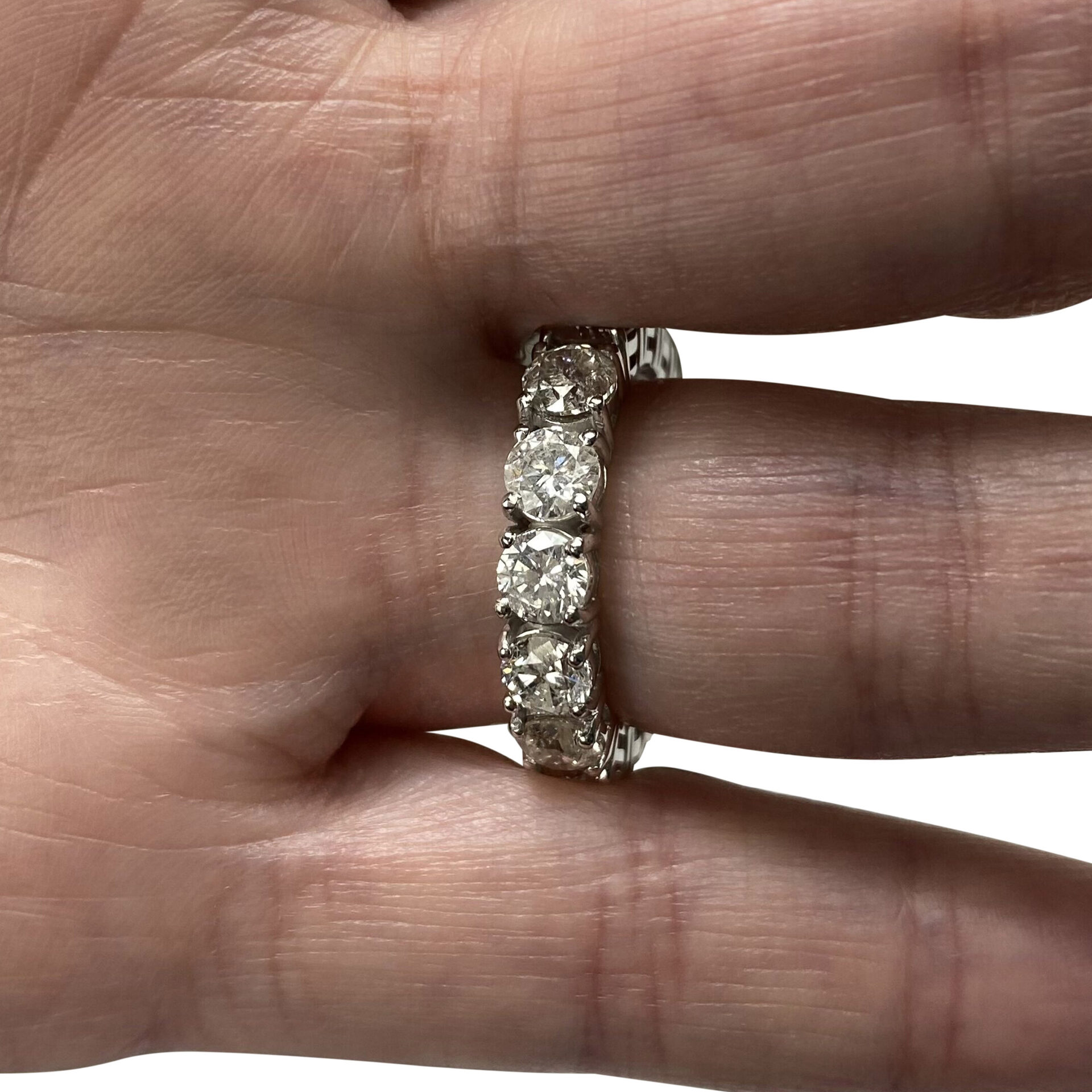 Aliança Riviera - 4.65 ct.