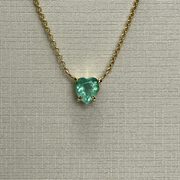 Colar Ponto de Luz Coração - 0.58 ct.
