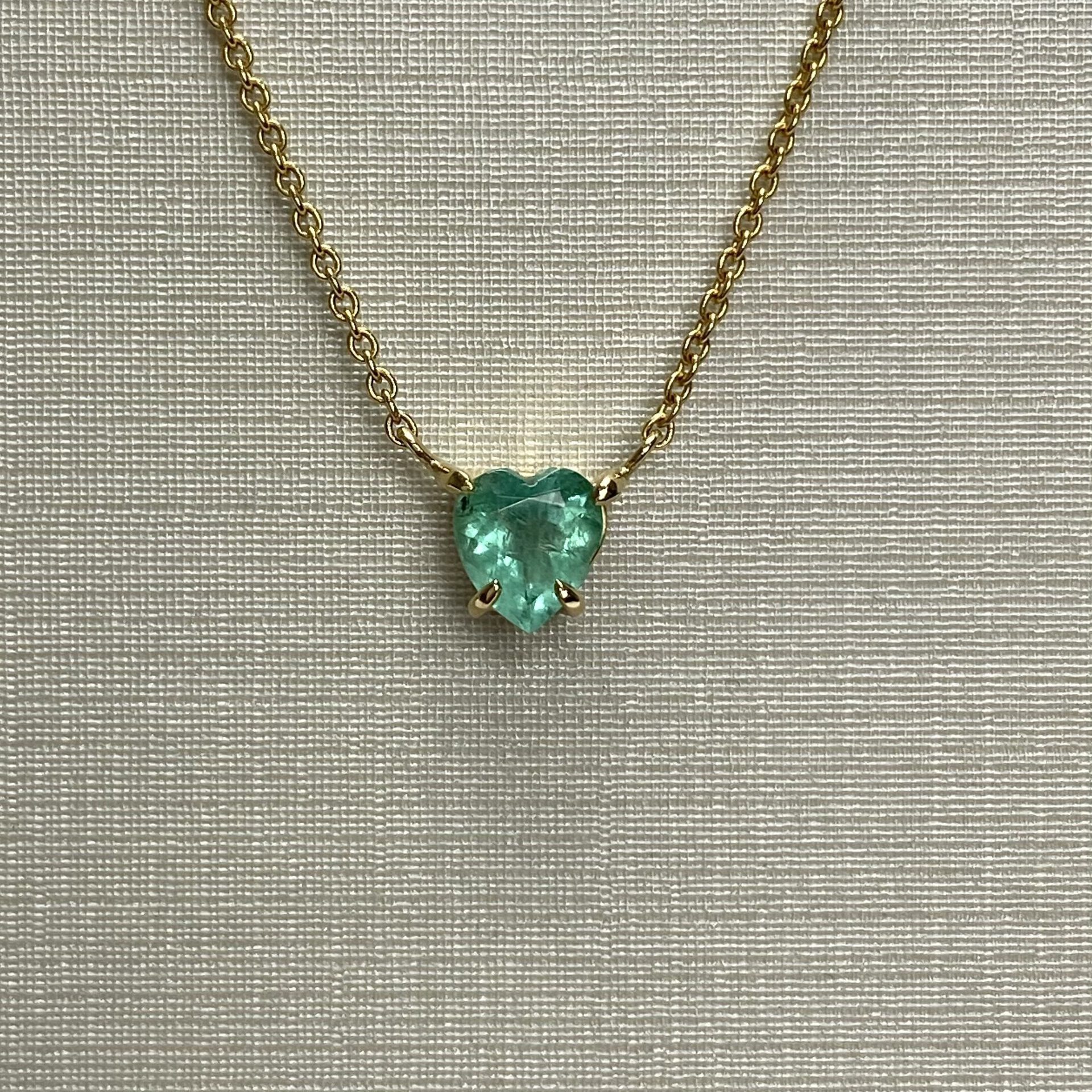 Colar Ponto de Luz Coração - 0.58 ct.