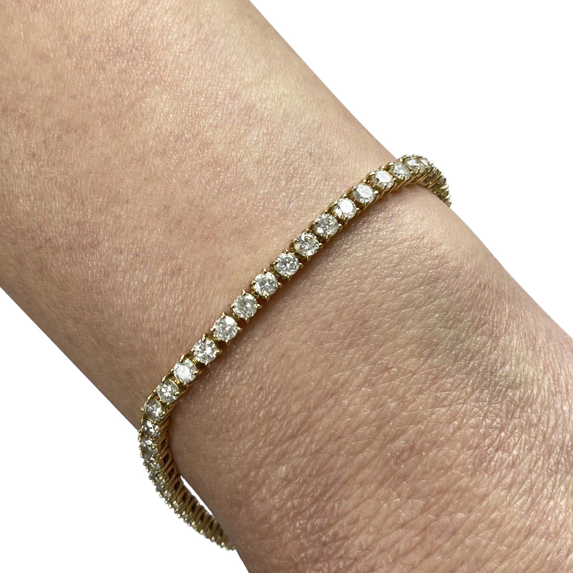 Pulseira Riviera Ouro Amarelo - 5.4 ct.
