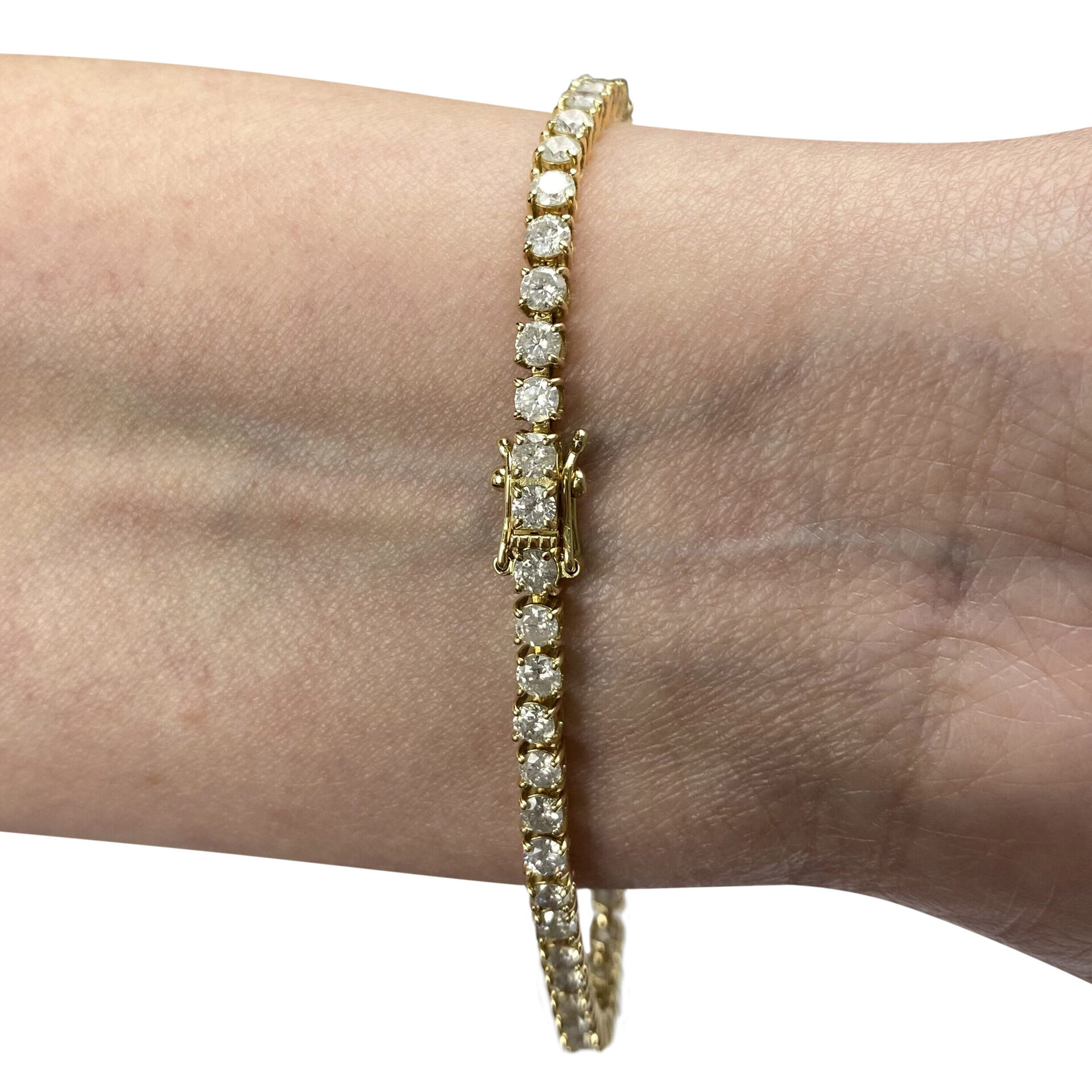 Pulseira Riviera Ouro Amarelo - 5.4 ct.