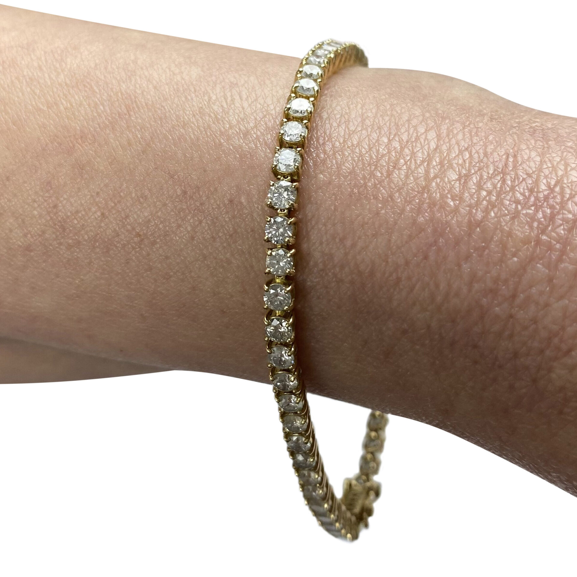 Pulseira Riviera Ouro Amarelo - 5.4 ct.