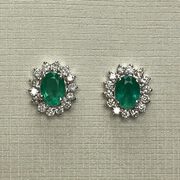 Par de Brincos Esmeraldas - 1.36 ct.
