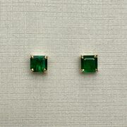 Par de Brincos Esmeraldas - 0.96 ct.