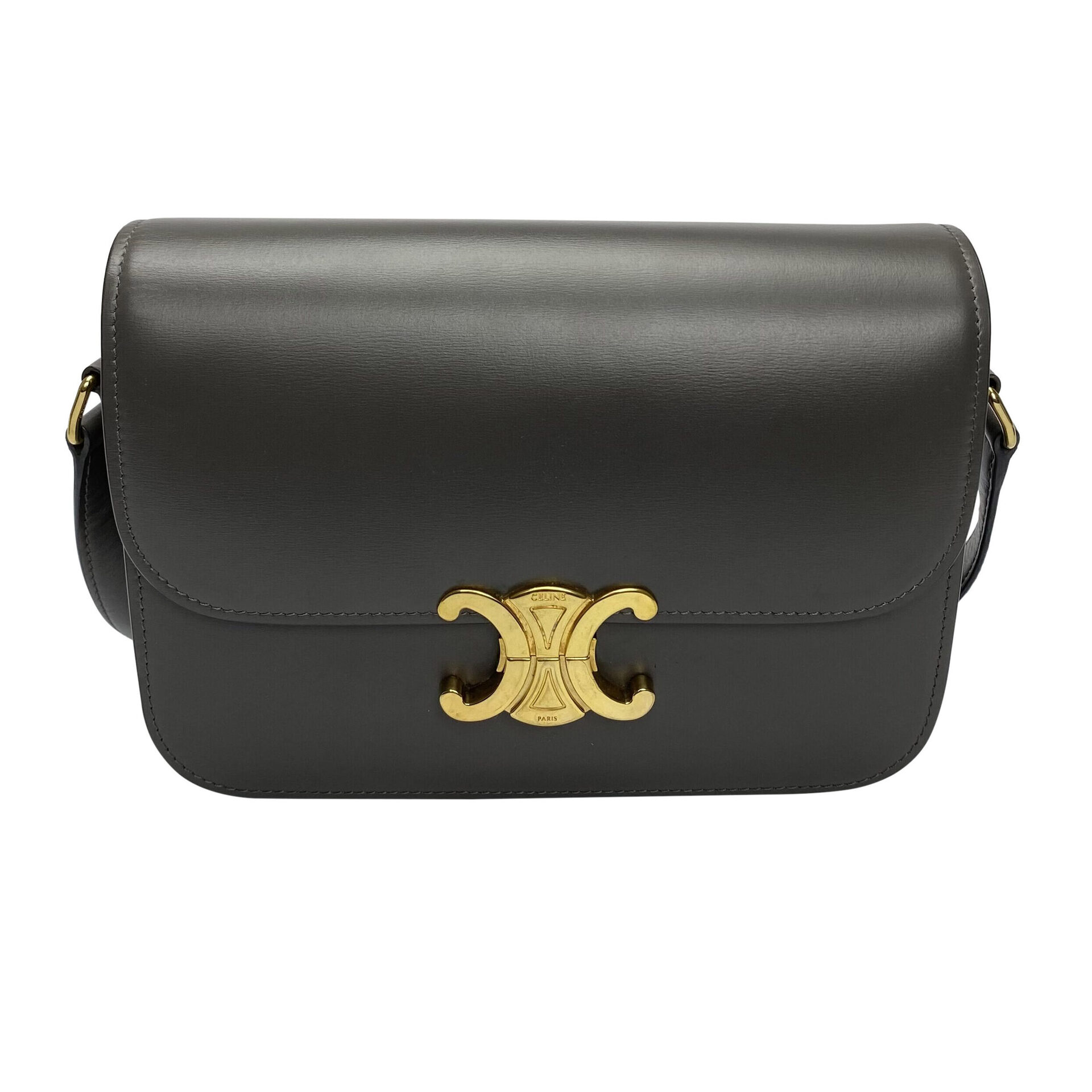 Bolsa Celine Triomphe Cinza