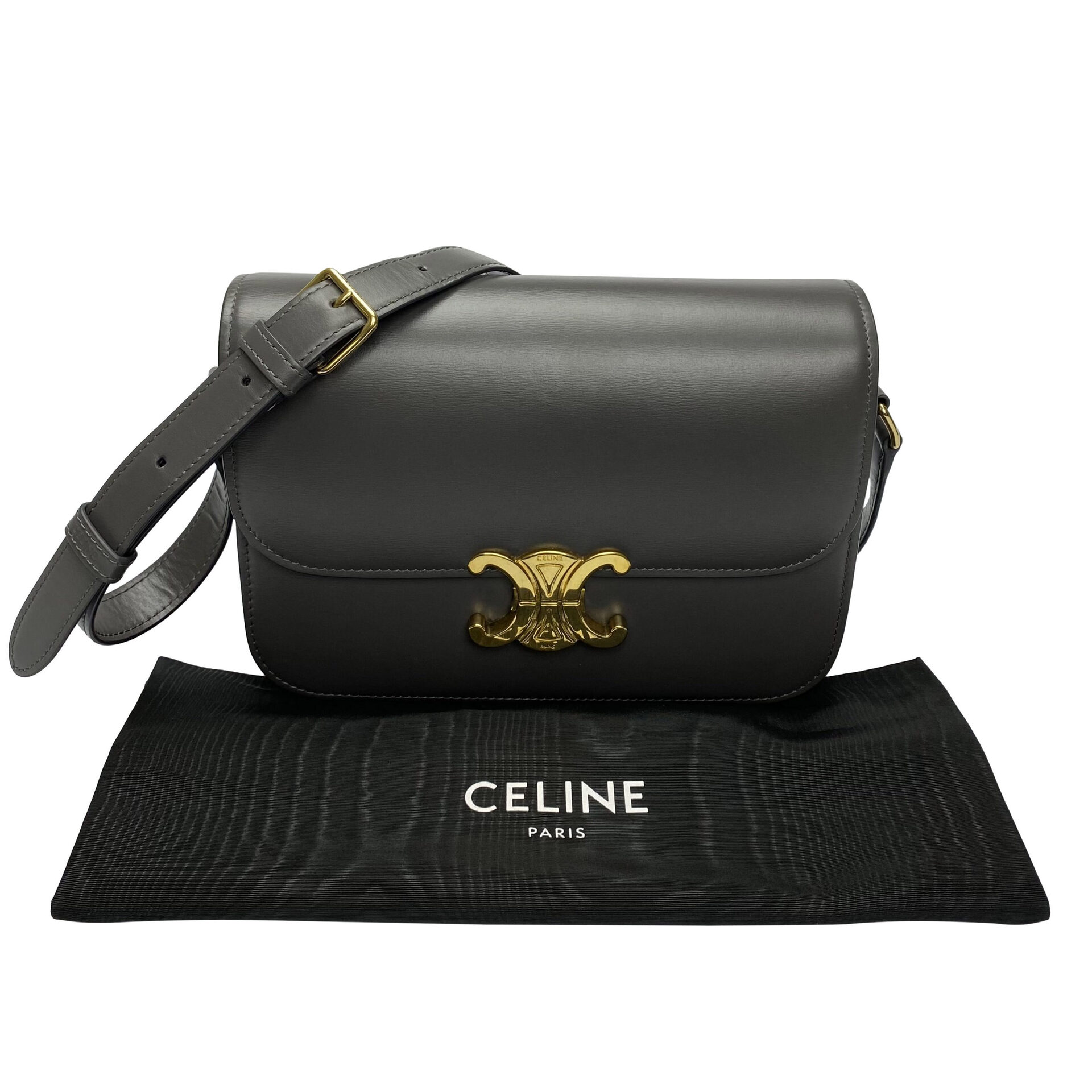 Bolsa Celine Triomphe Cinza