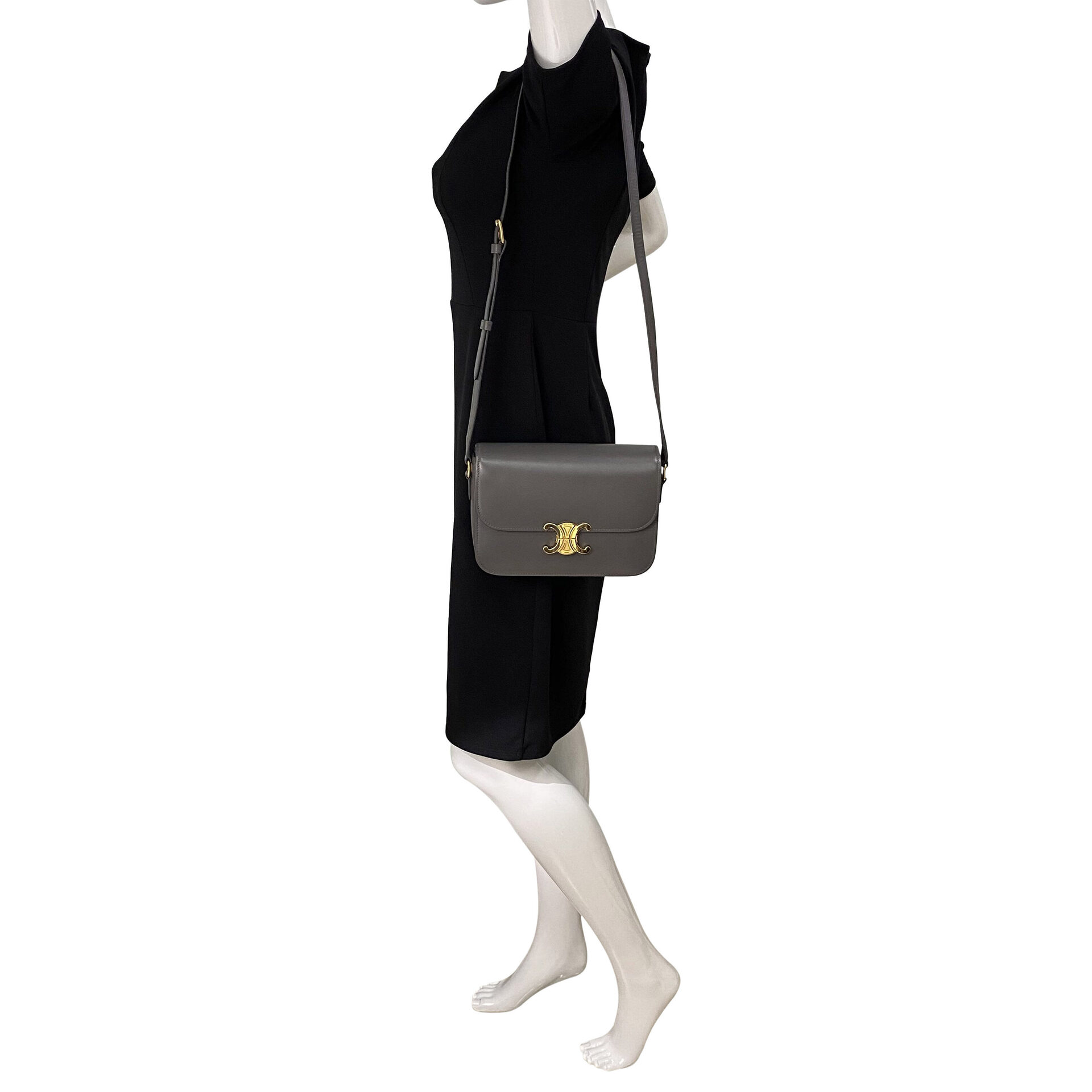 Bolsa Celine Triomphe Cinza