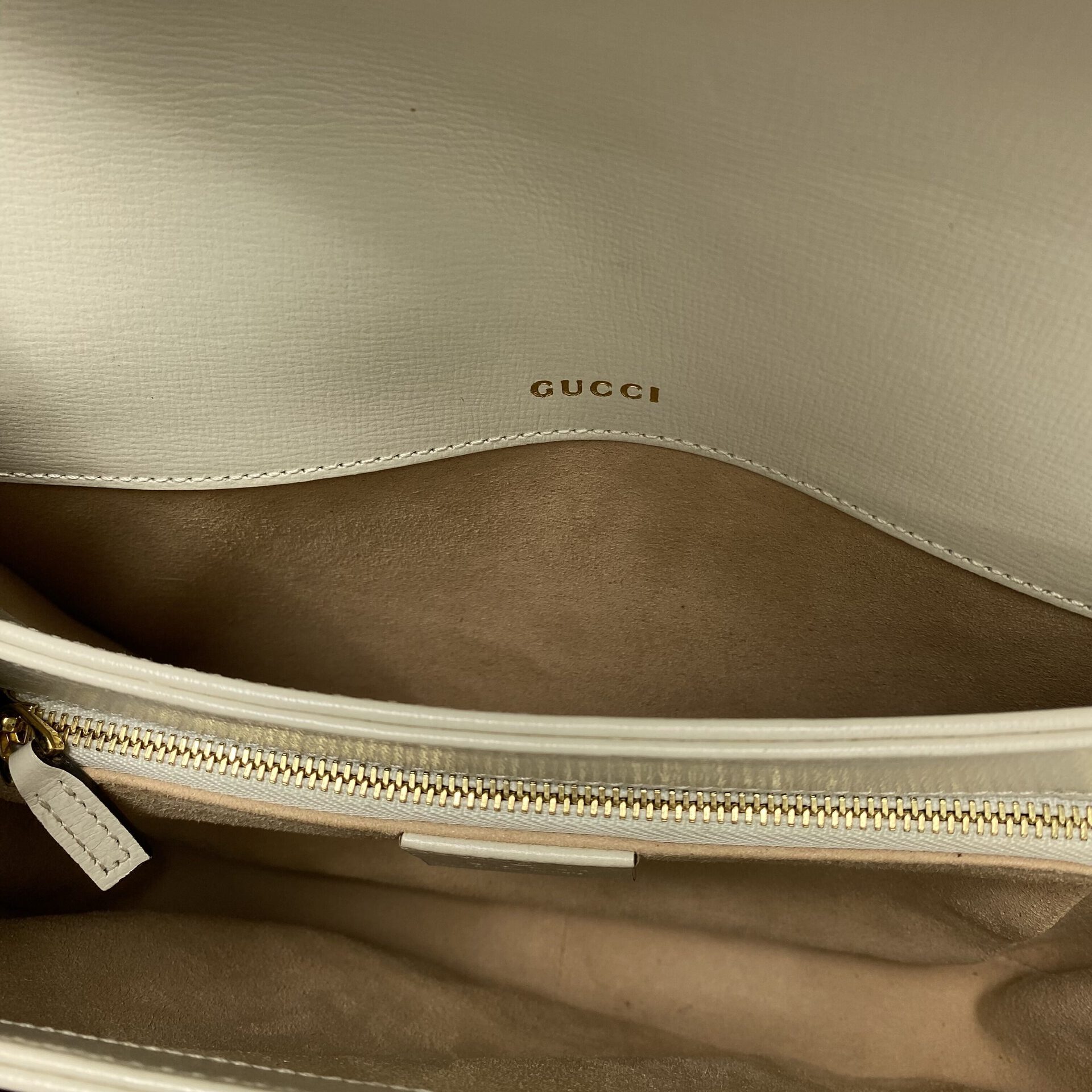 Bolsa Gucci Horsebit Off White