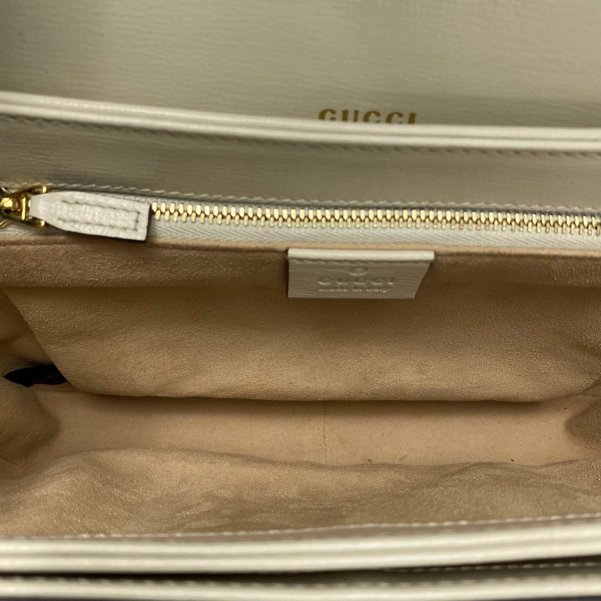 Bolsa Gucci Horsebit Off White