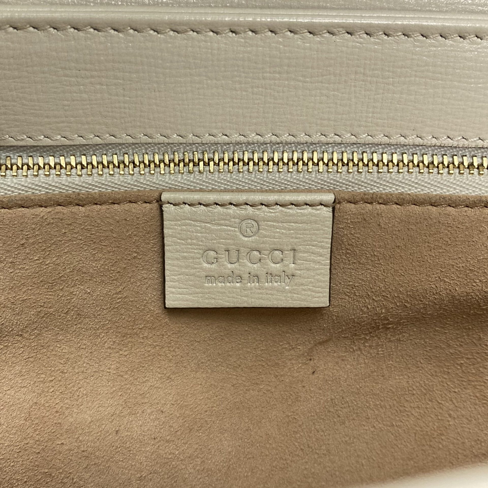 Bolsa Gucci Horsebit Off White