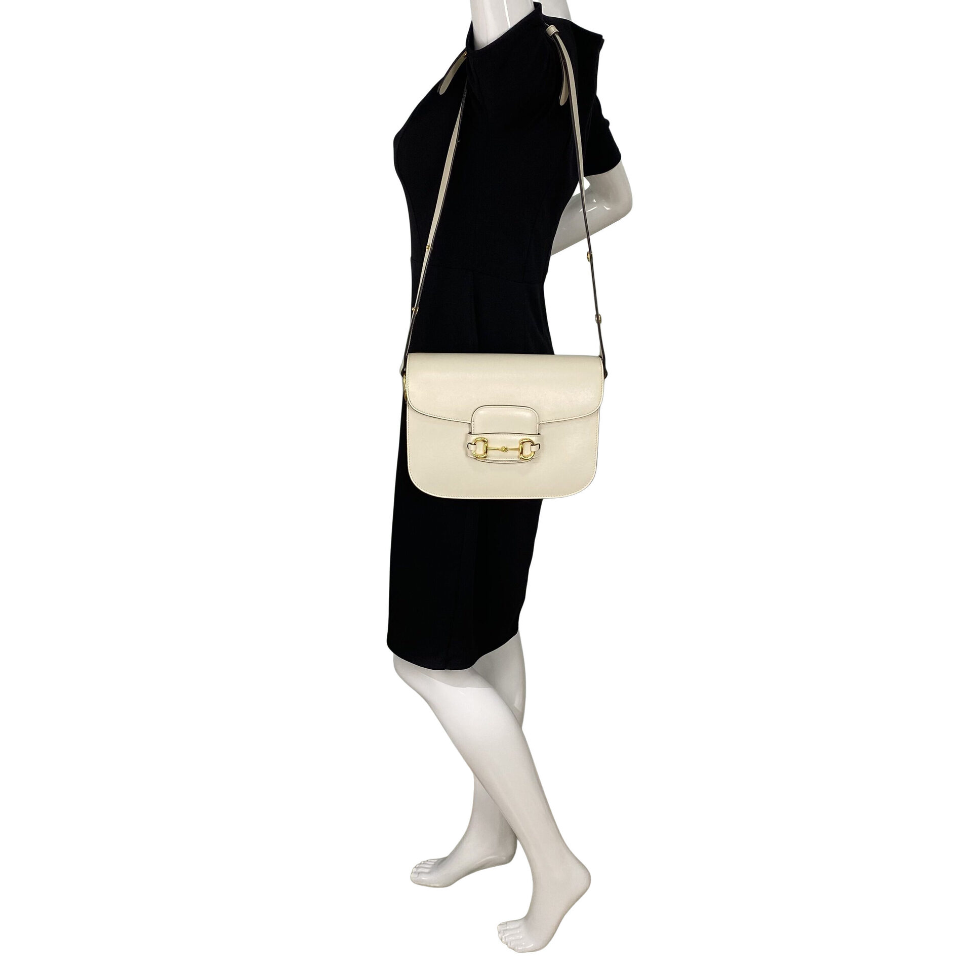 Bolsa Gucci Horsebit Off White