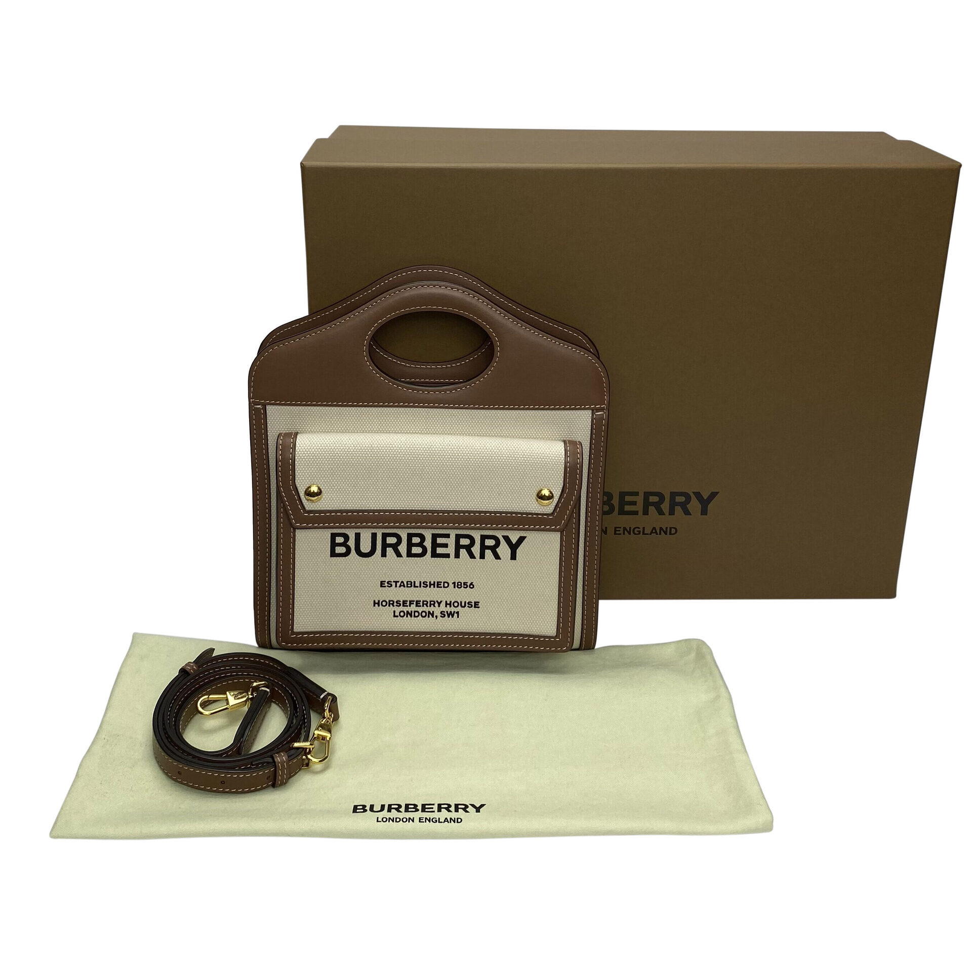 Bolsa Burberry Tote Pocket Mini