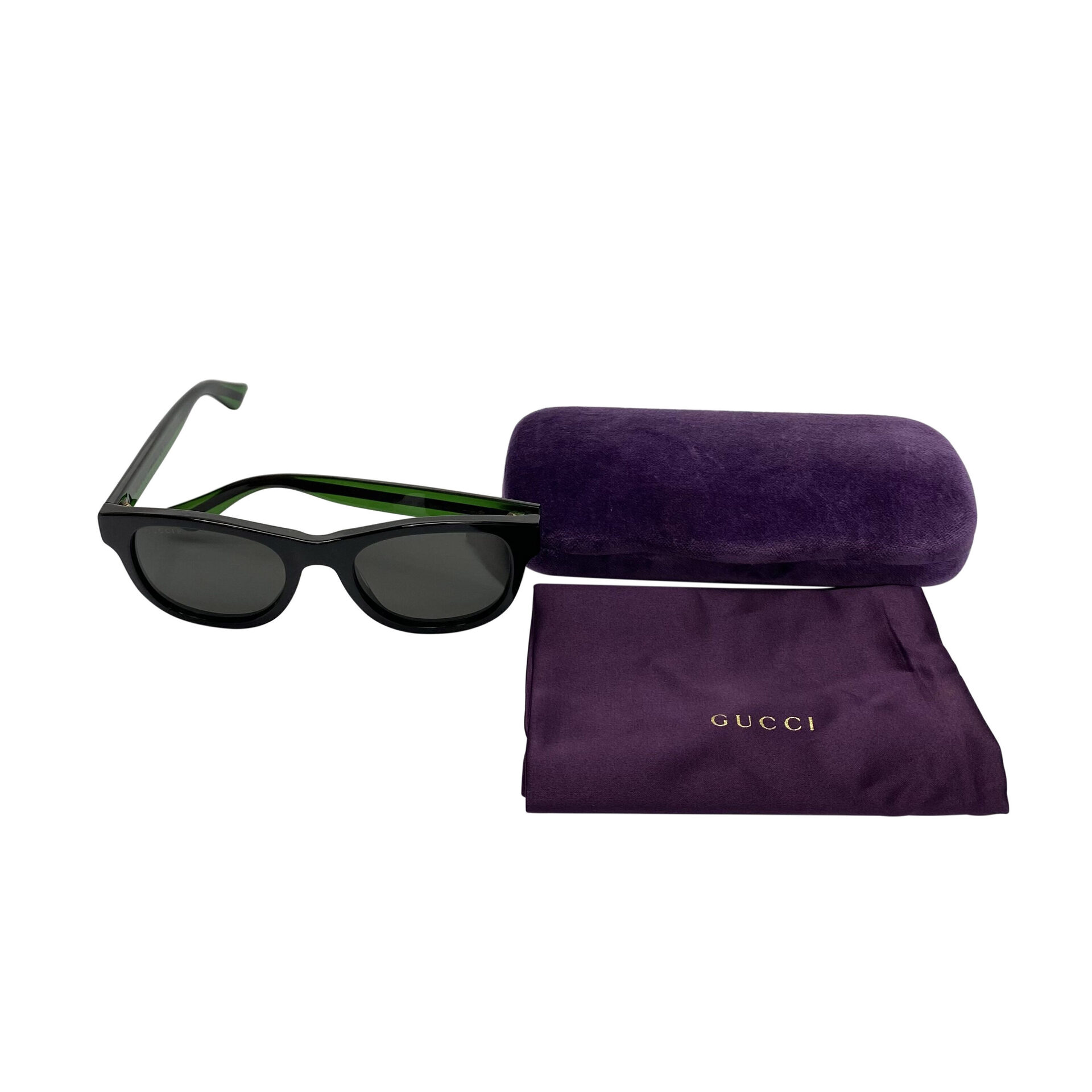 Óculos de Sol Gucci Acetato Preto - GG0003S