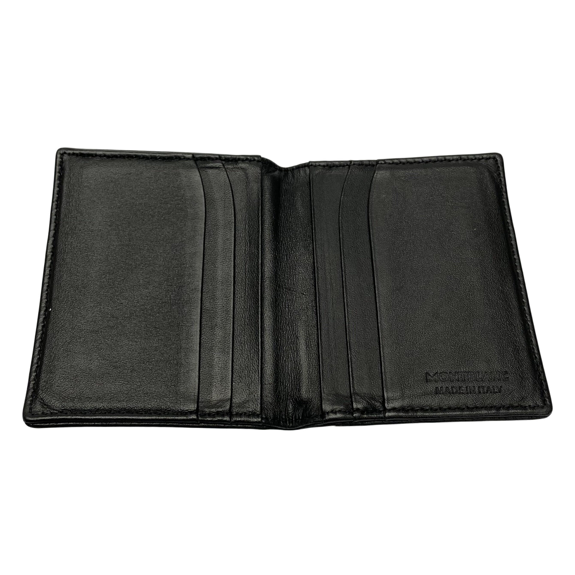 Carteira Montblanc Meisterstuck Leather Grain Preta