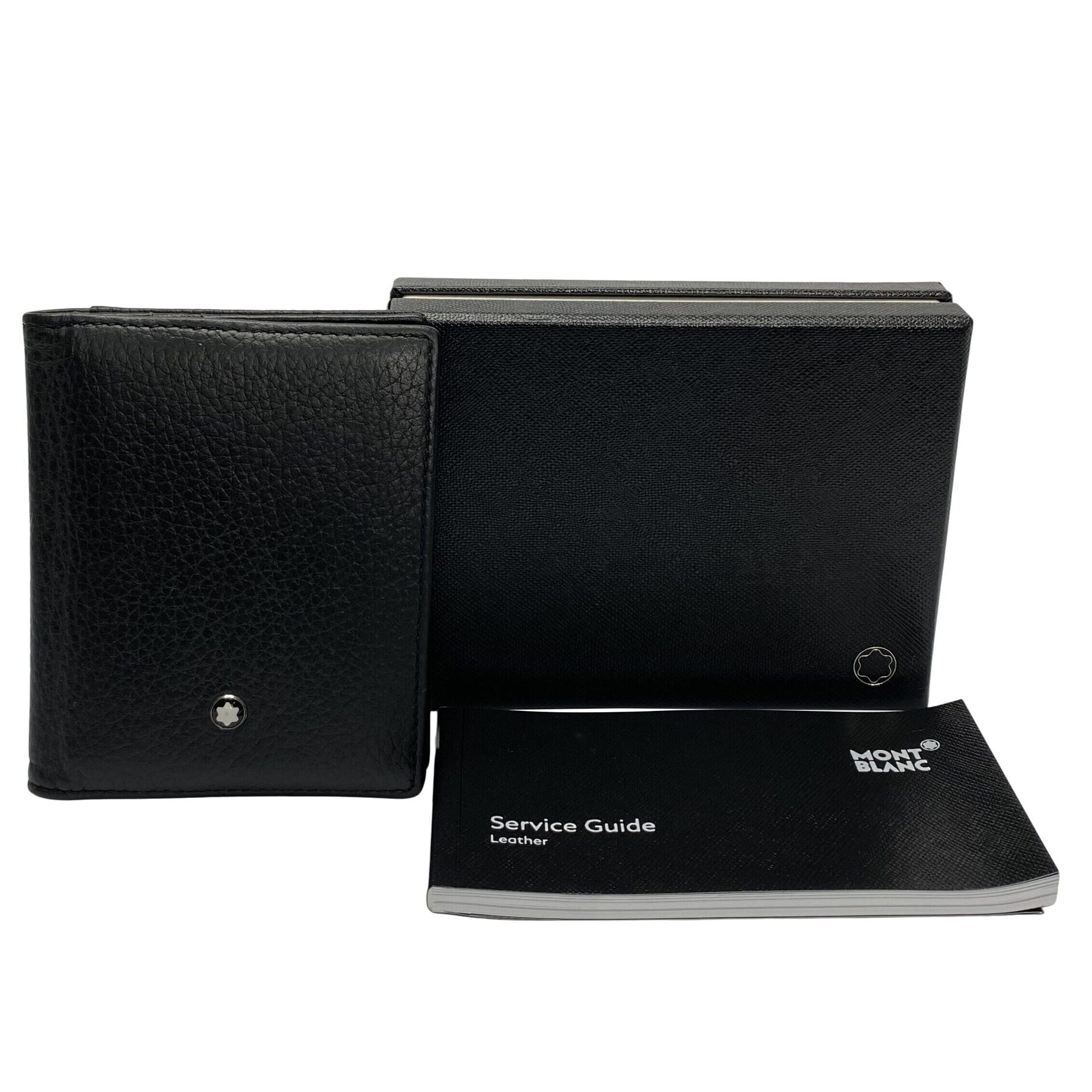 Carteira Montblanc Meisterstuck Leather Grain Preta