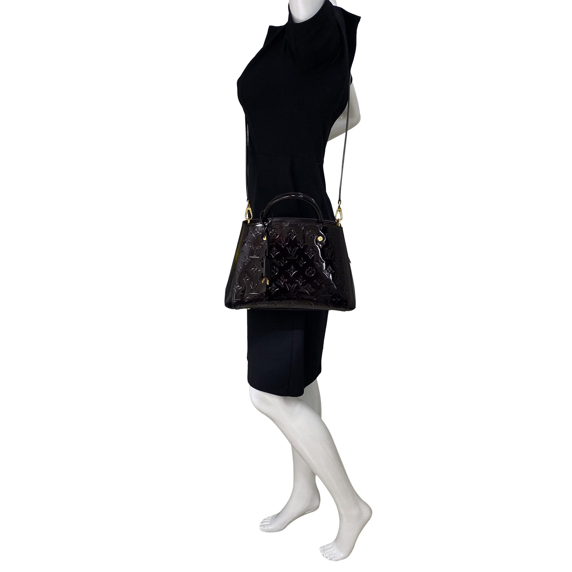 Bolsa Louis Vuitton Montaigne Verniz