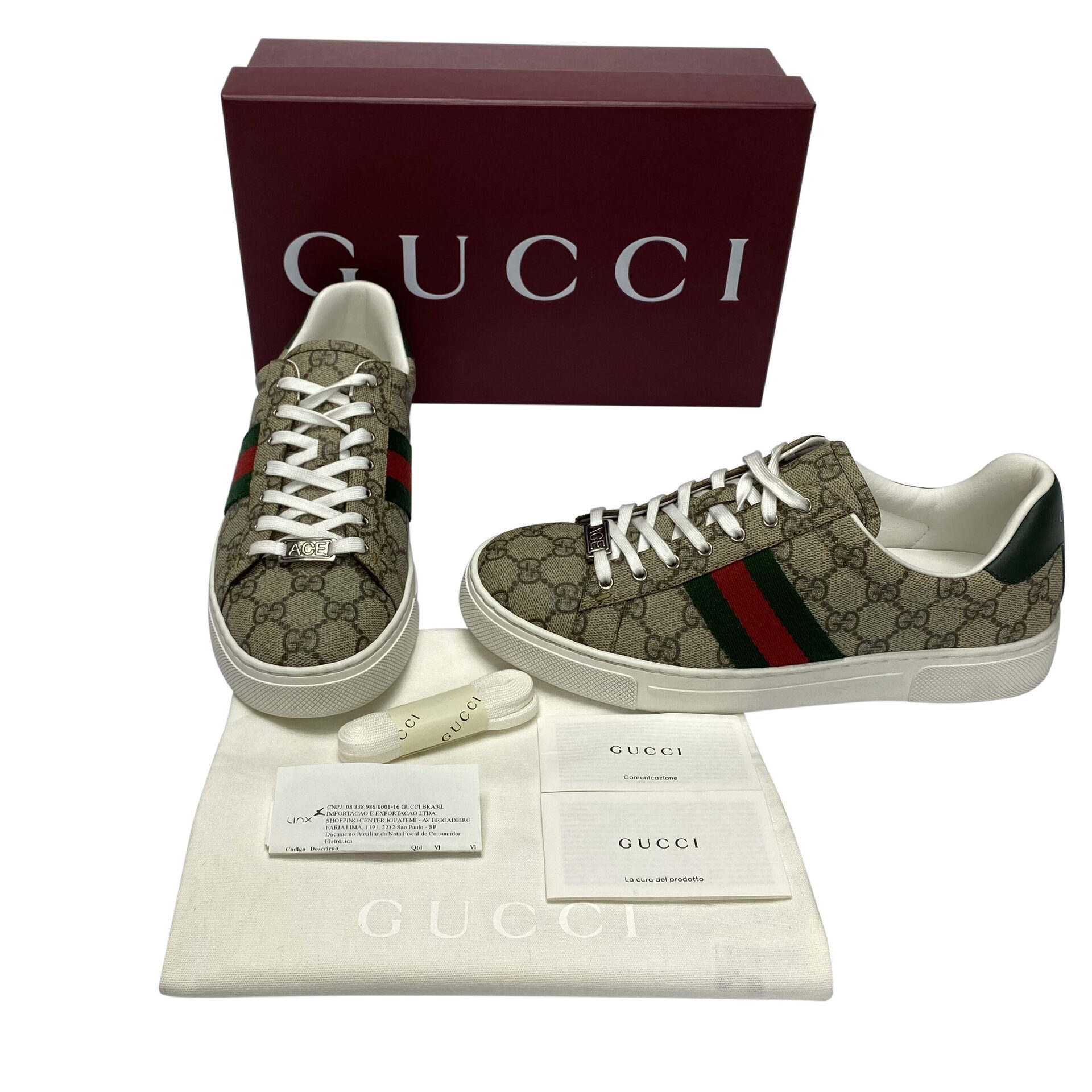 Tênis Gucci Ace GG Supreme Faixa Web