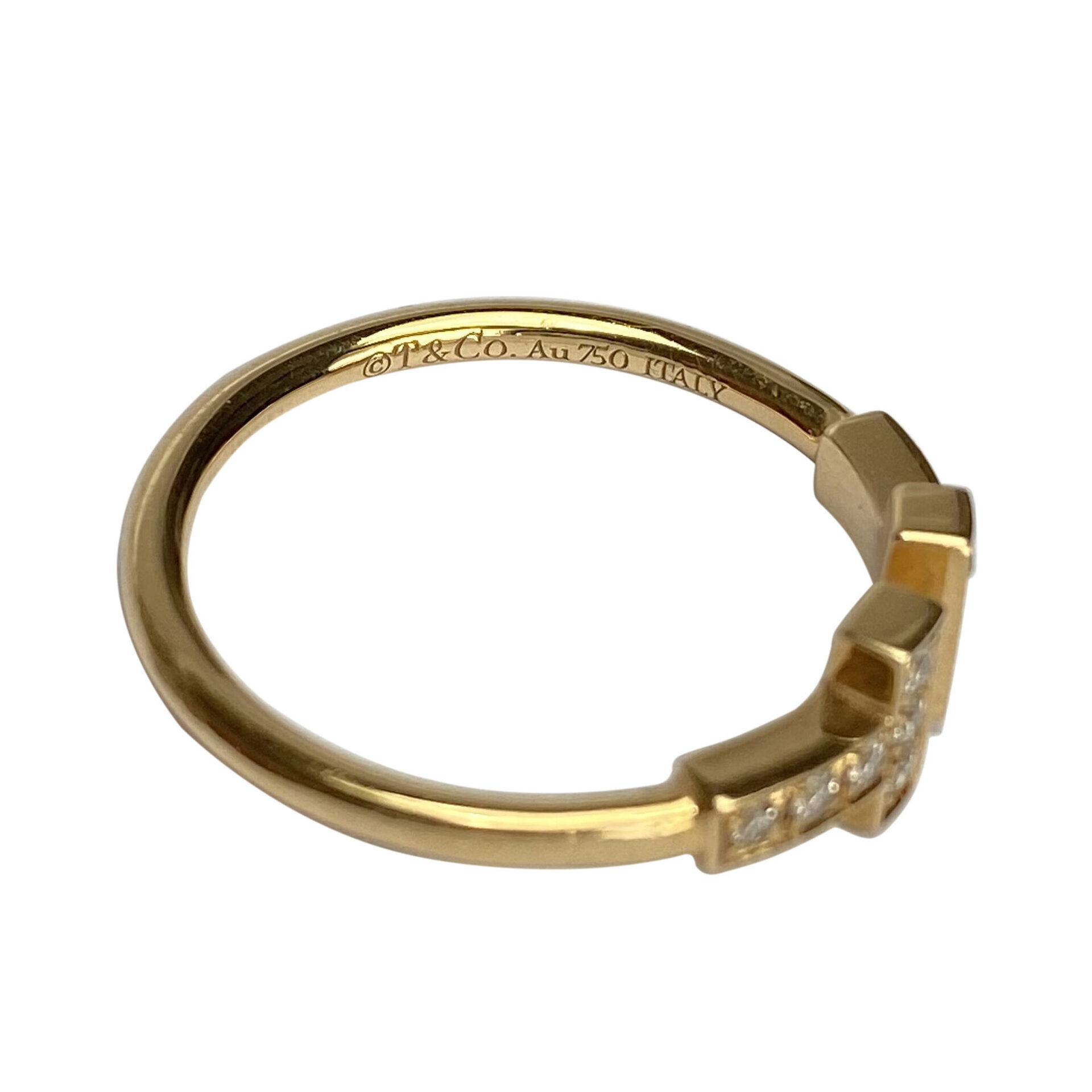 Anel Tiffany & Co. T Wire Ouro Rosa