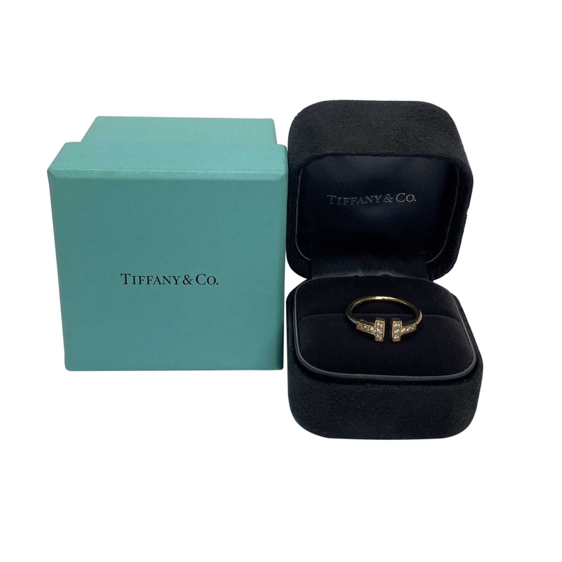 Anel Tiffany & Co. T Wire Ouro Rosa