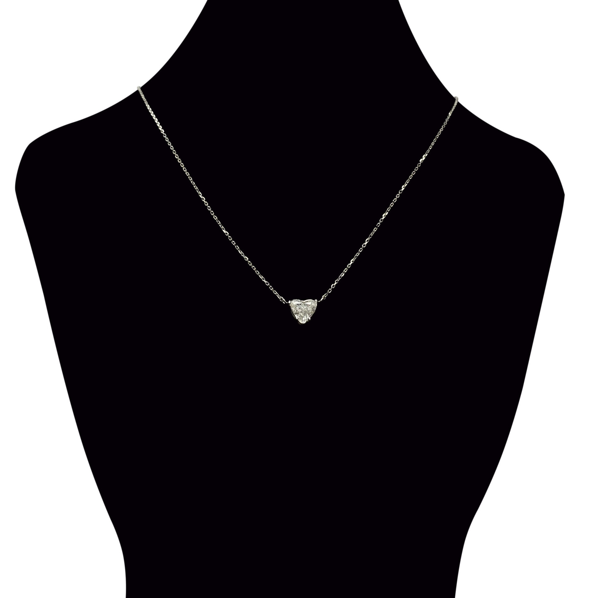 Colar Ponto de Luz Coração - 1.13 ct