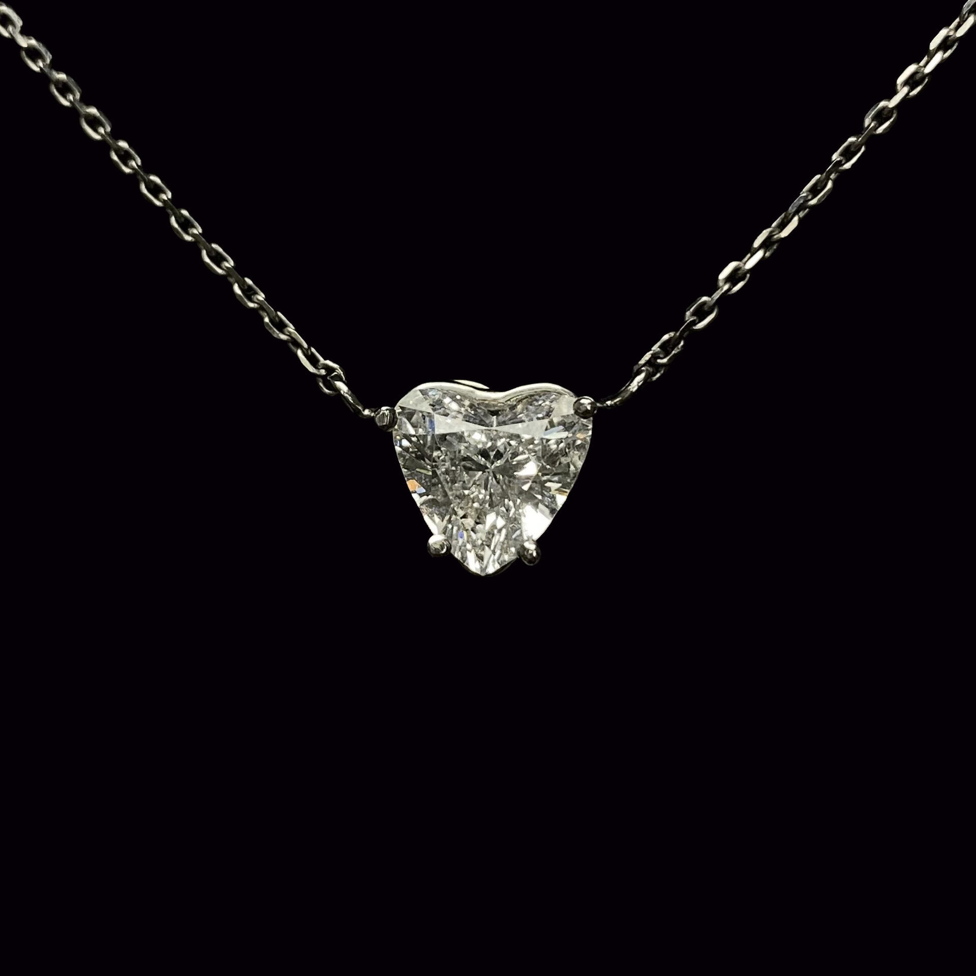 Colar Ponto de Luz Coração - 1.13 ct