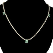 Colar Riviera com Esmeraldas - 3.72 ct.