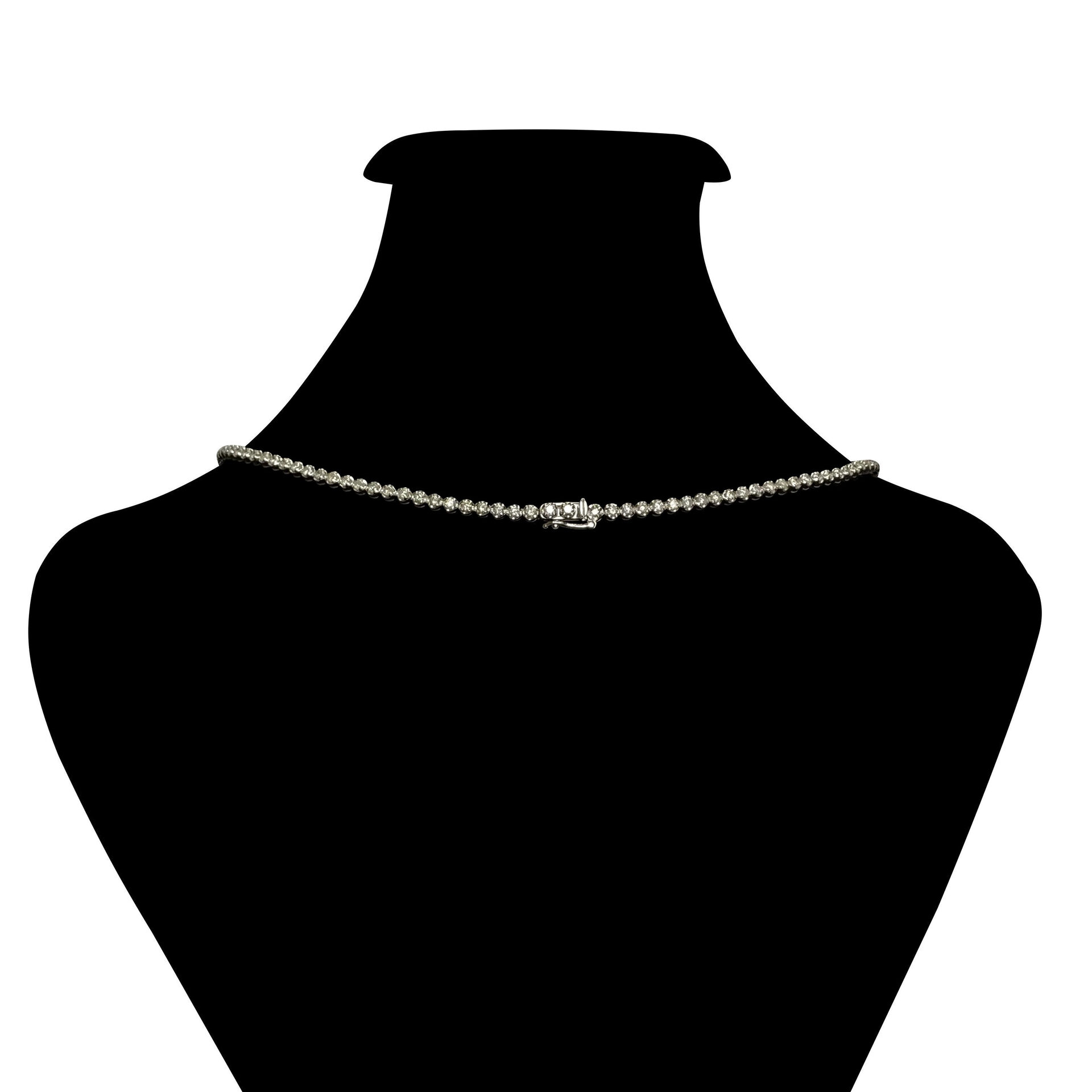 Colar Riviera com Esmeraldas - 3.72 ct.