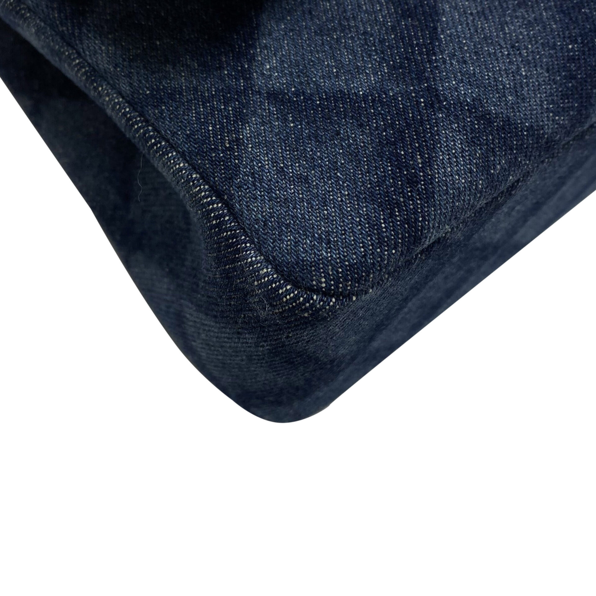 Bolsa Chanel Denim Quilted Double Flap