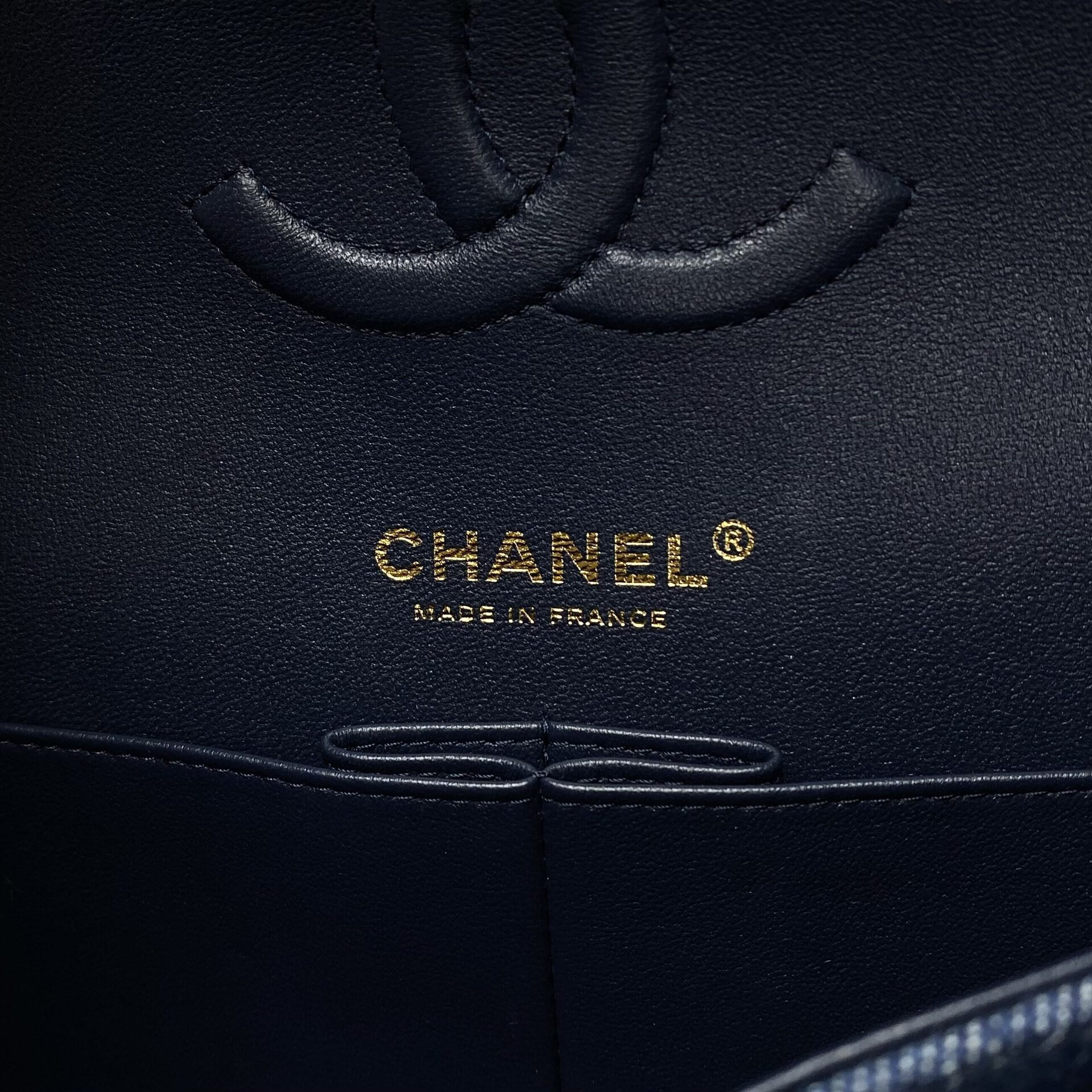 Bolsa Chanel Denim Quilted Double Flap