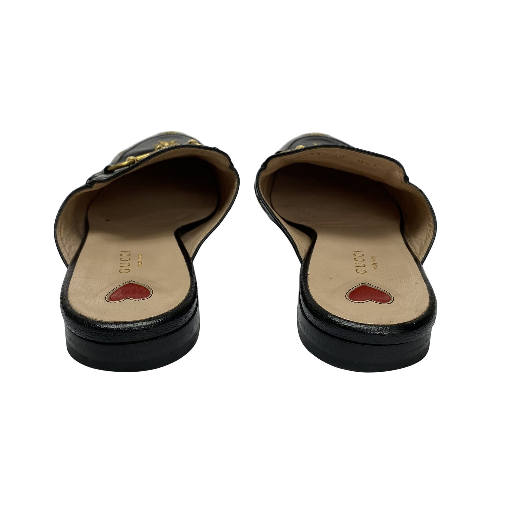 Mule Gucci Princetown Bee Stars Preto